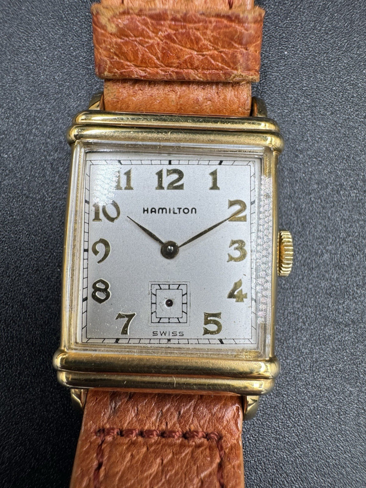 Hamilton Limited Edition No. 2148 22mm Gold Tank Quartz Watch 10k Gold Filled VG
