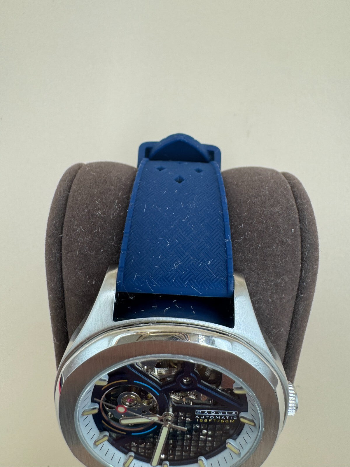 Cadola Tail Light Automatic CD-1054-02 Blue and Silver Watch in Great Condition