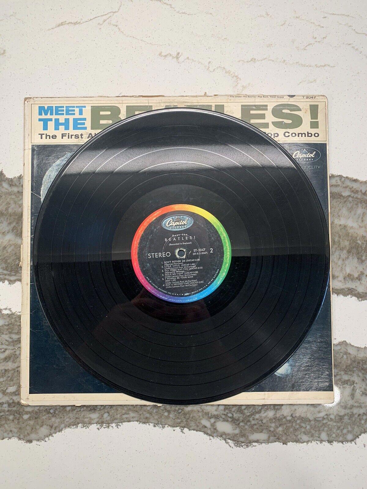 MONO! BEATLES - Sleeve & Vinyl "Meet the Beatles" Record