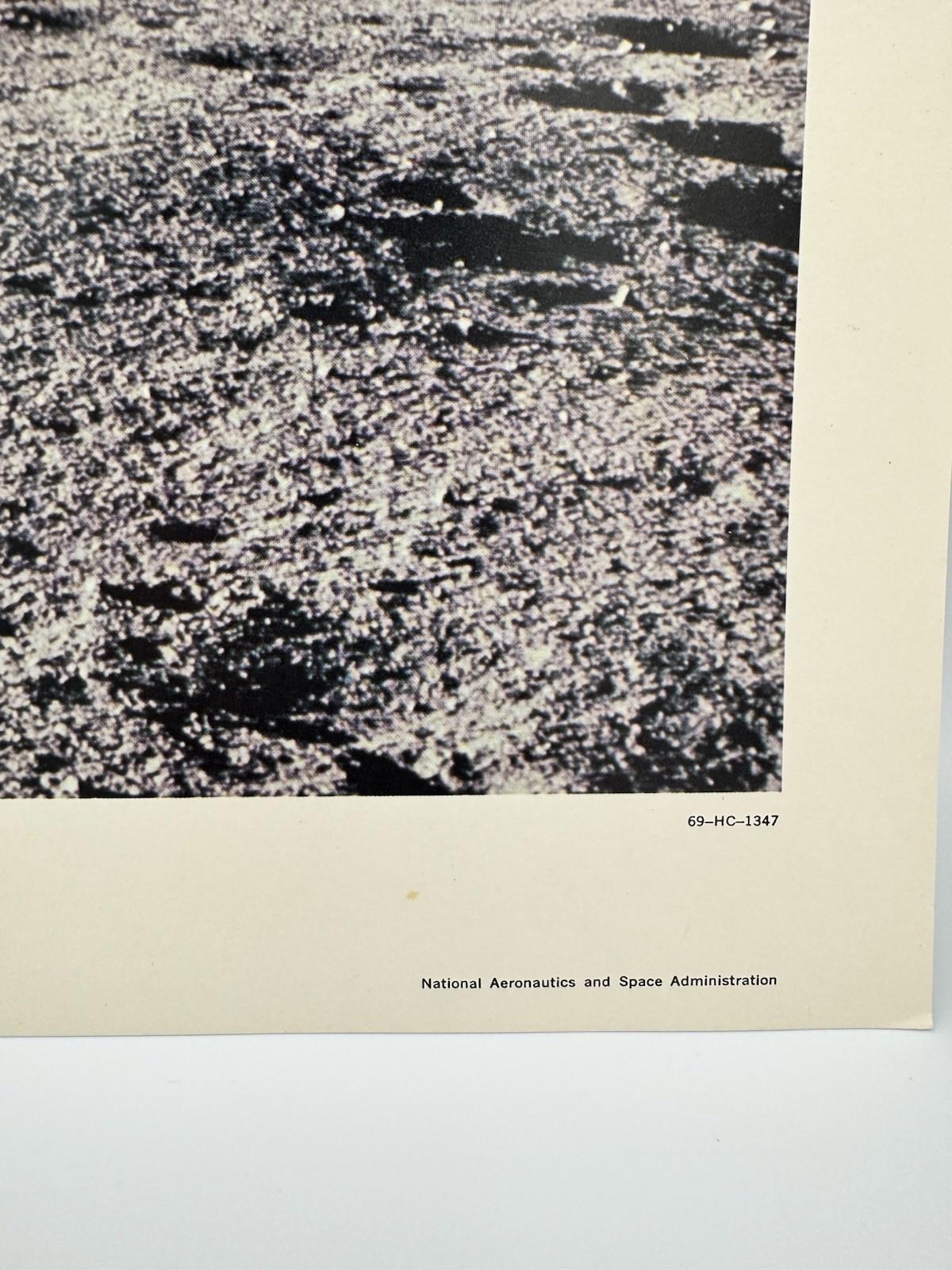 Vintage NASA Apollo 12 Halo Surrounds Astronaut Lithograph Print 69-HC-1347 VG+
