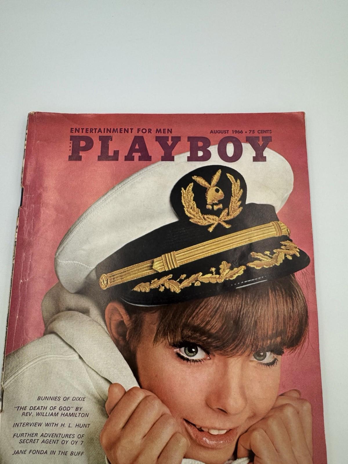 Vintage Playboy Magazine Issue August 1966 Entertainment Men