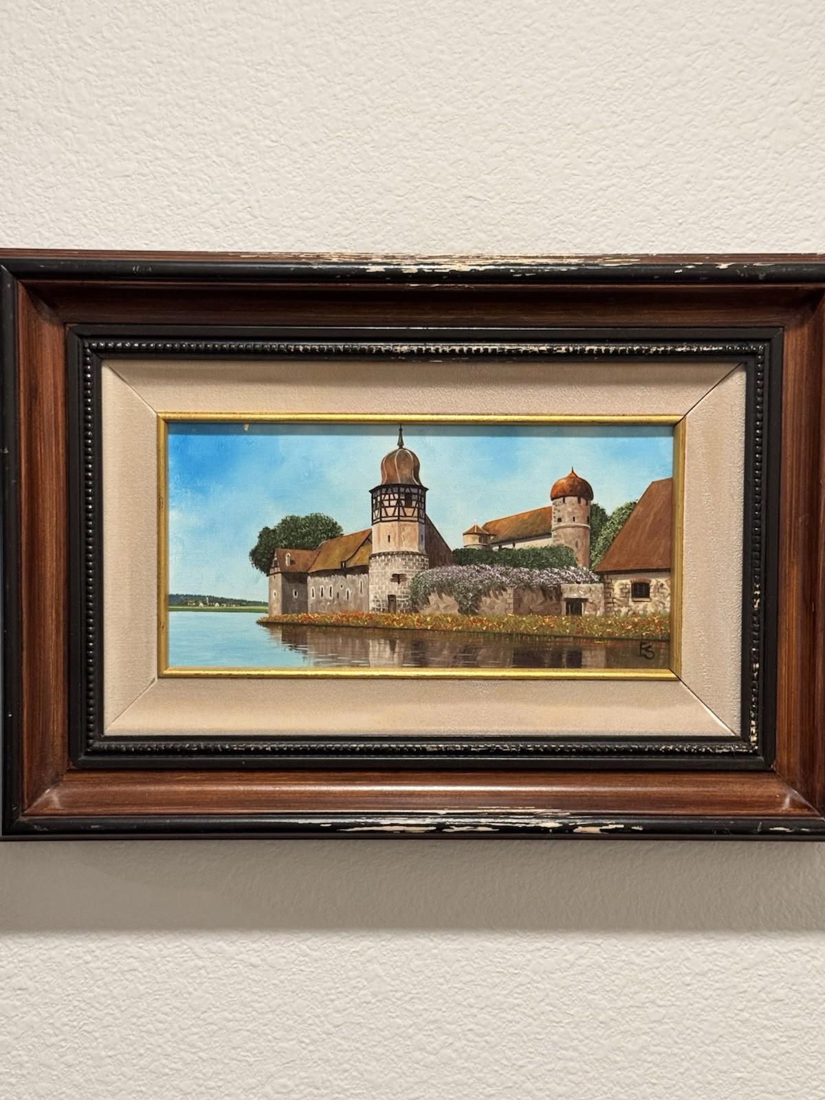 Eugene Schmidt Original Bavaria Germany Landscape Oil COA