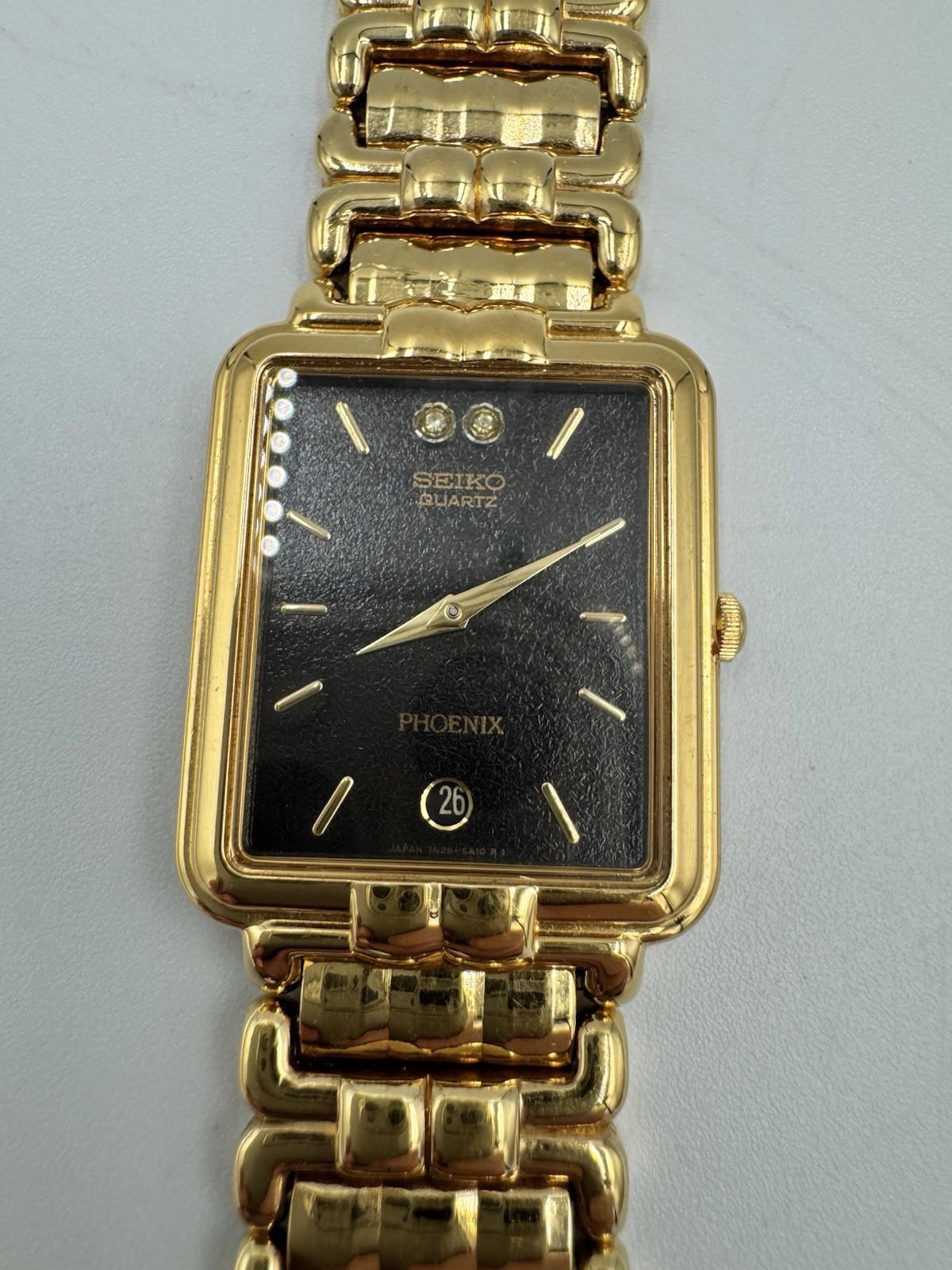 Vintage / Rare - SEIKO QUARTZ Phoenix Watch 7N29 - 5A10 R1