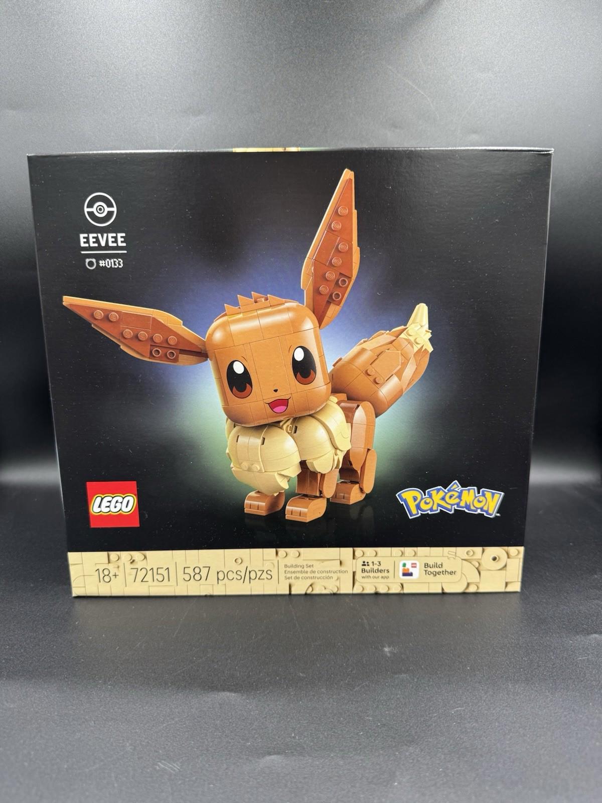 Lego Exclusive Pokemon Eevee Set 72151 Brand New Sealed 2026 587 Pieces 18 Evoli