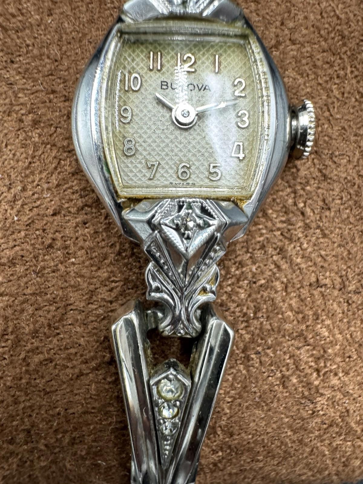 Vintage 1960 Bulova Ladies 17J Watch 10K RGP Speidel Band