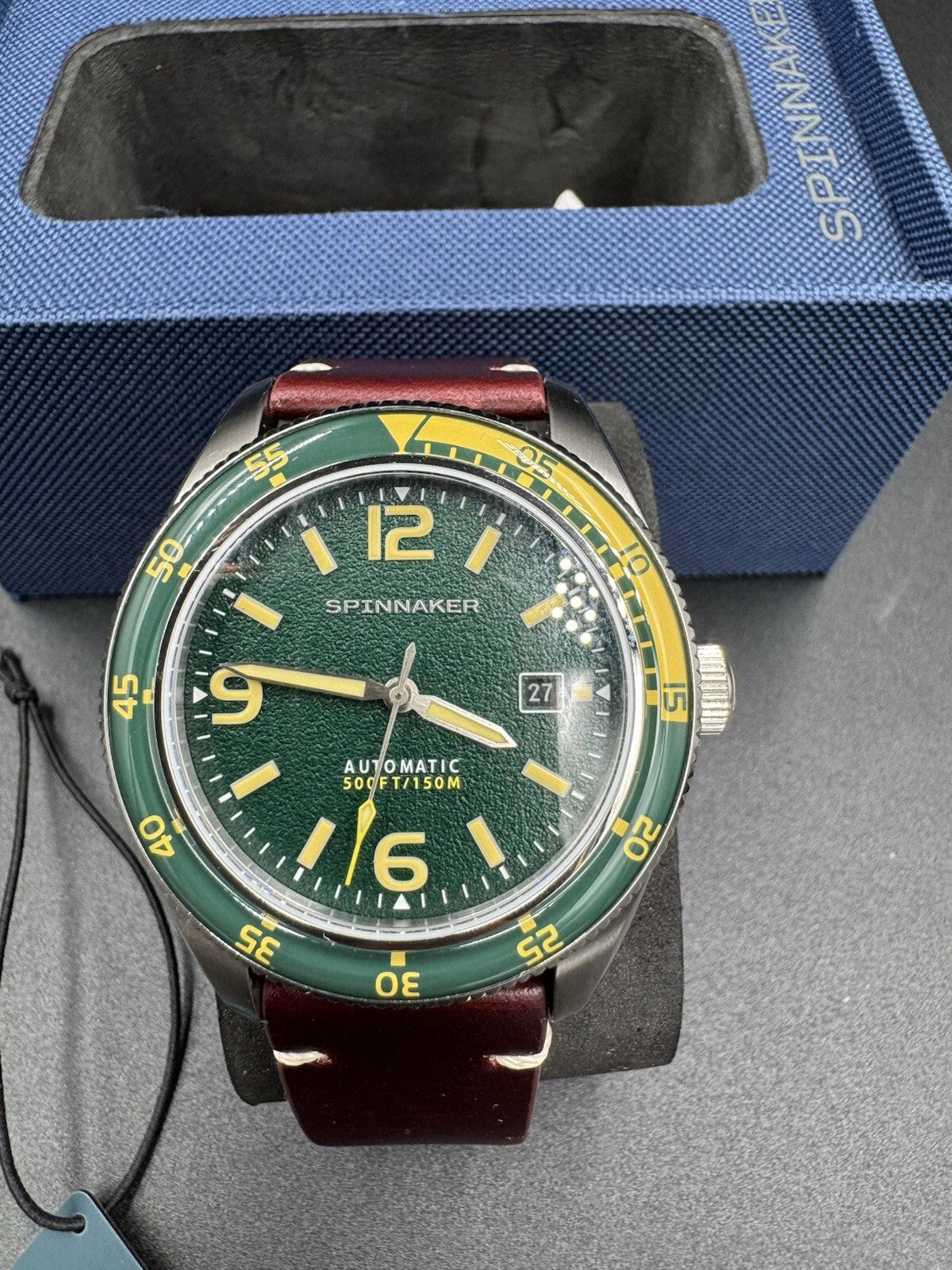 Spinnaker Fleuss Automatic Lagoon Green Dial Stainless Steel Case Men's Watch NM