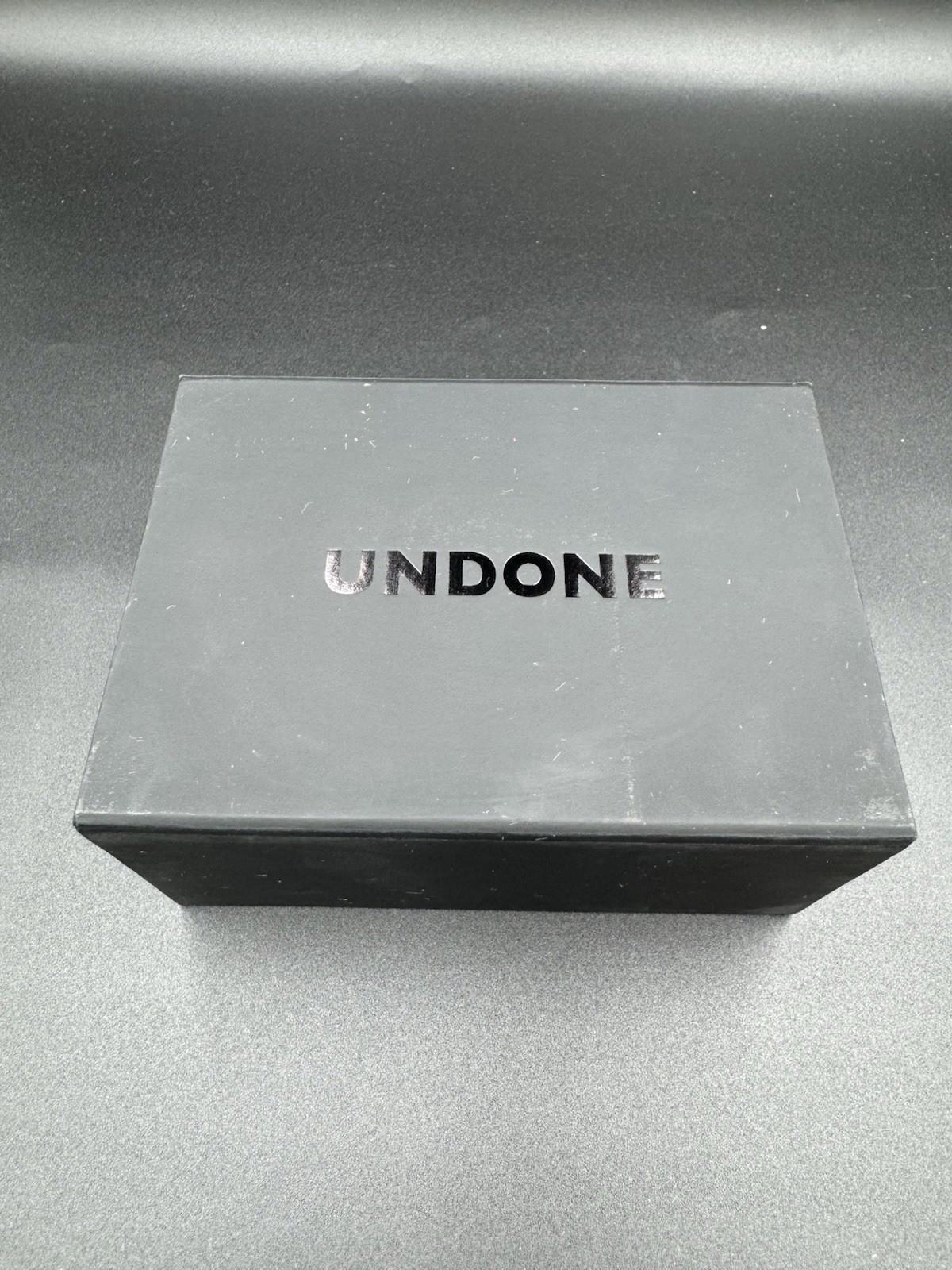 Undone Basecamp Classic Vintage Automatic Steel Blue Skin Men's Watch Brand New