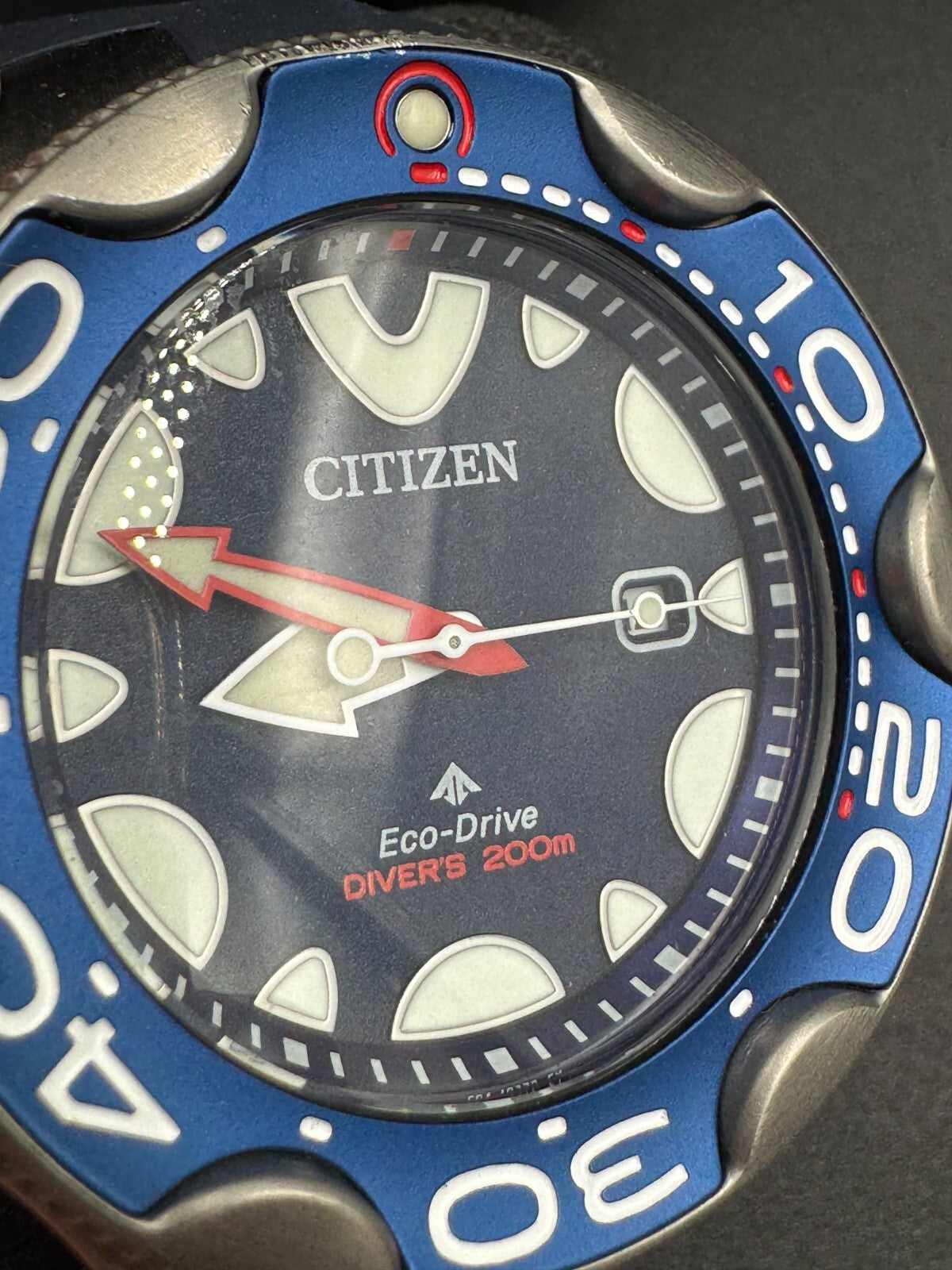 CITIZEN PROMASTER MARINE BN0231-01L Eco-Drive Diver's Watch 200m Orca Blue Used