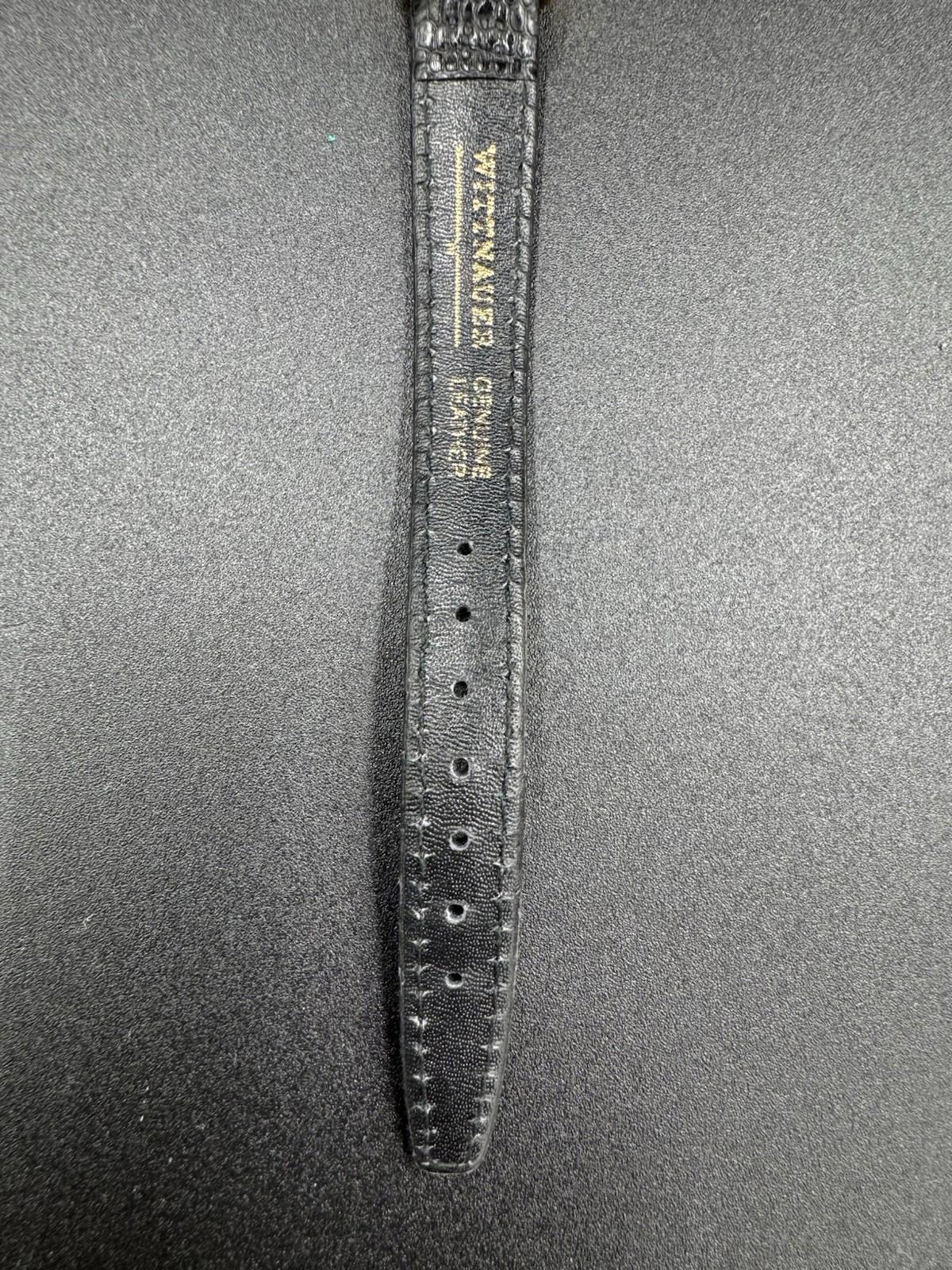 Vintage Wittnauer Watch Womens 24mm Gold Tone Pegasus Leather Band New Battery G