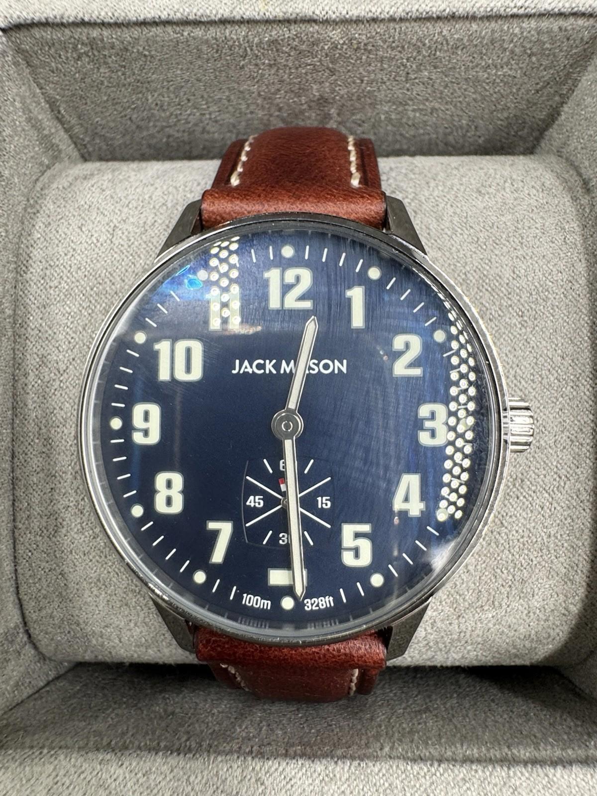 SOLD OUT Jack Mason Field Sub Second Quartz 38mm brown