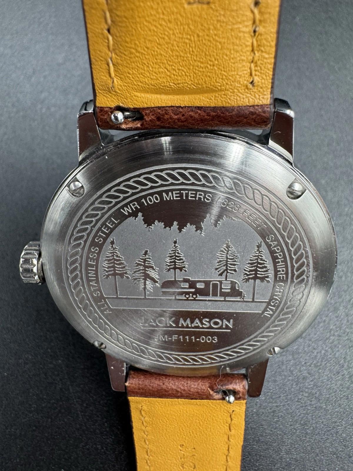 Jack Mason Field Sub Second Quartz 38mm Leather Strap - JM-F111-003 | Great Cond