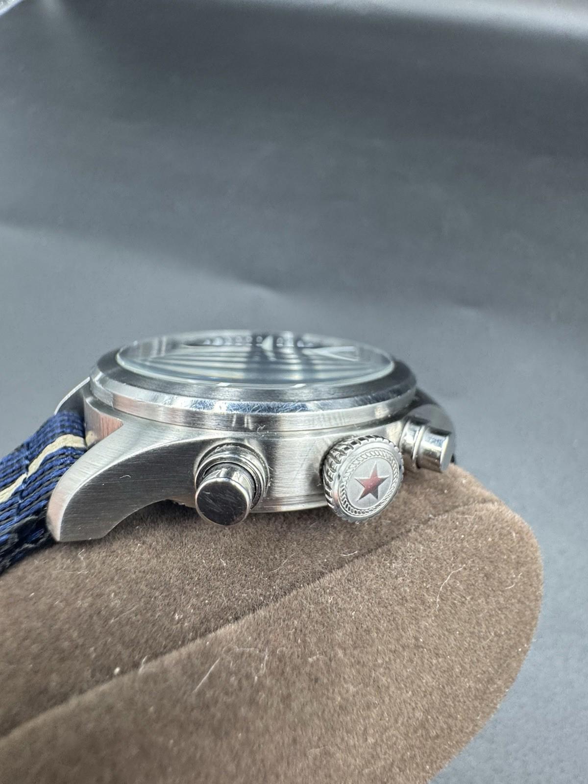 Jack Mason Aviation Nylon Band Men's Analog Watch Luminous JM-A112-001 Very Rare