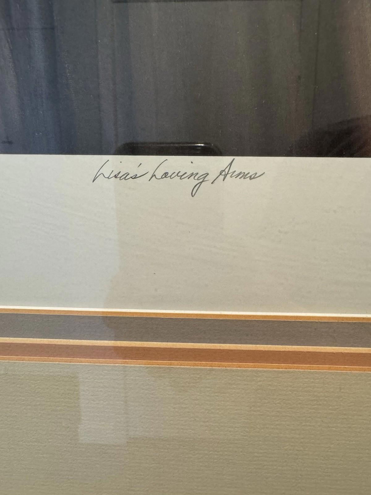 Sue Etem Lisa's Loving Arms Signed Lithograph 144/350 Framed Limited Edition VG+