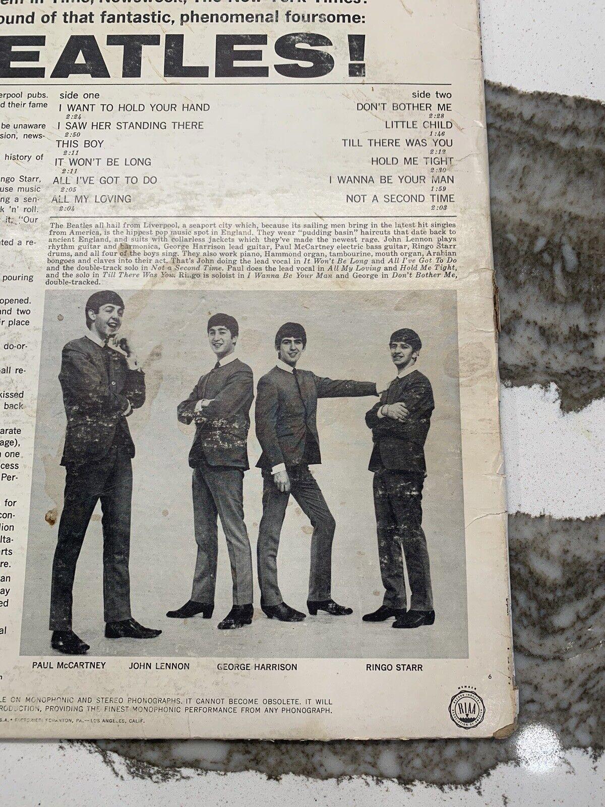MONO! BEATLES - Sleeve & Vinyl "Meet the Beatles" Record