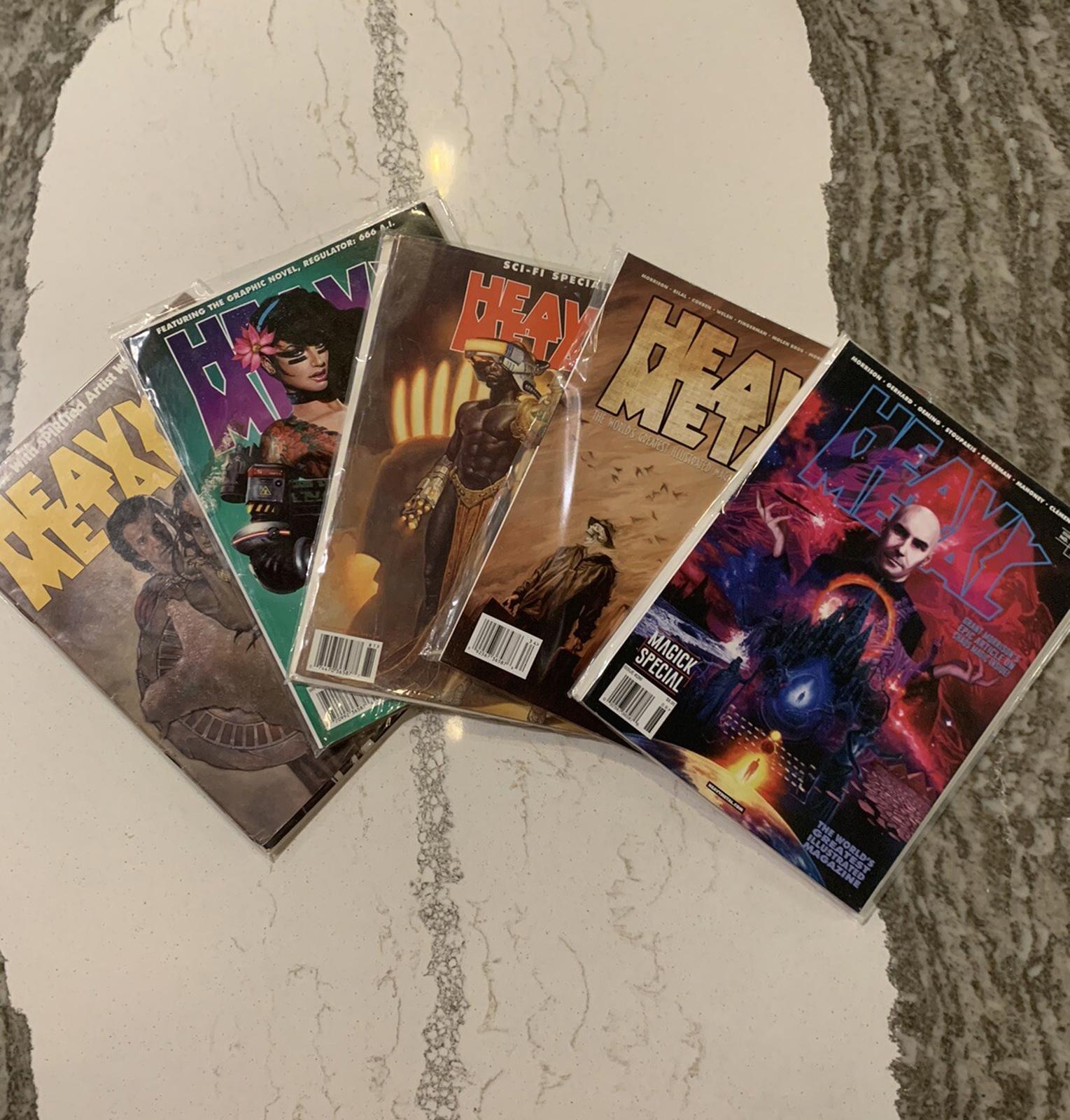 Heavy Metal Magazine 1983- 2018 Lot of 5 Fantasy Collection