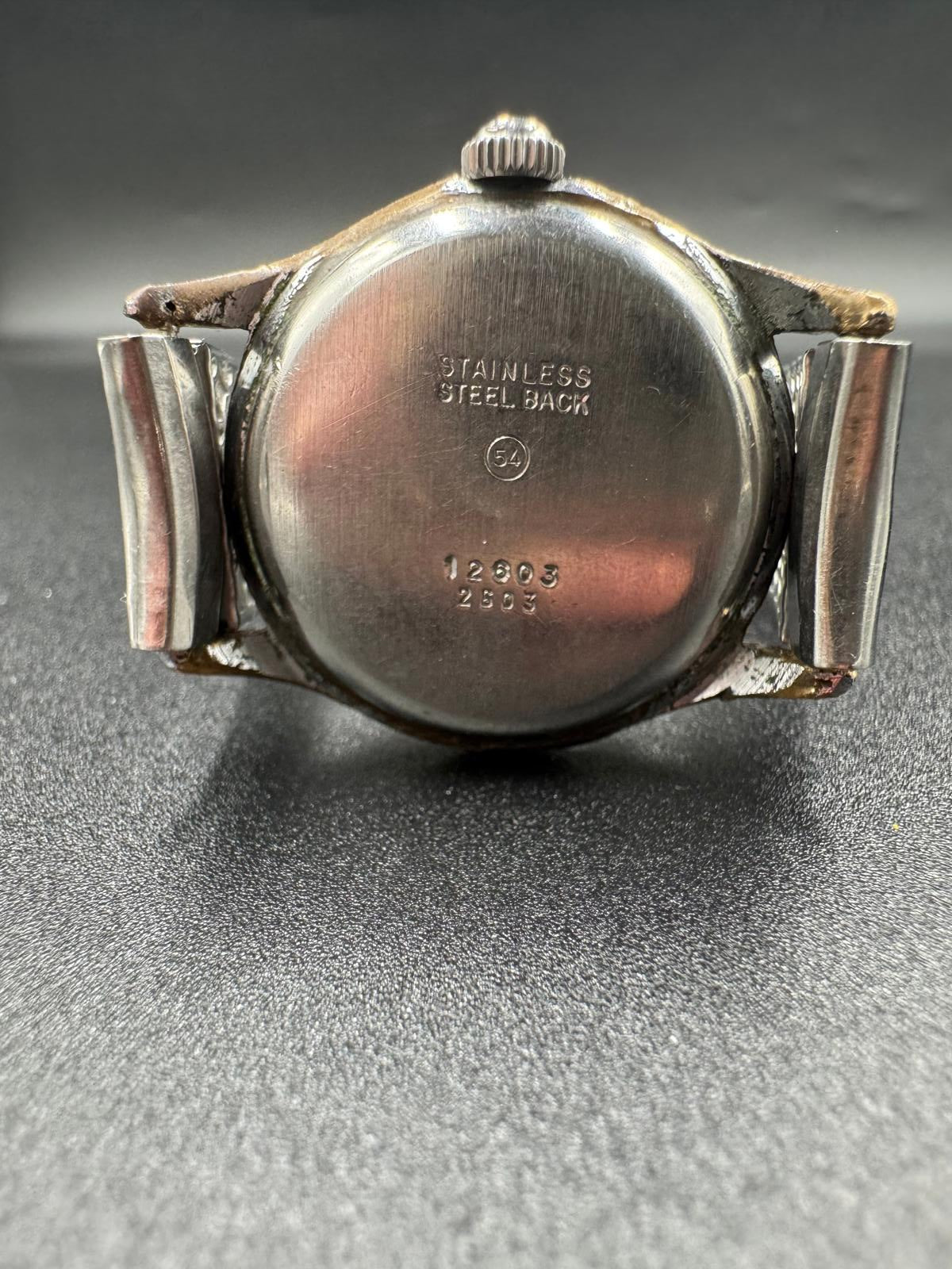 Vintage Wyler Incaflex Woodsman Swiss Manual Wind SubSeconds