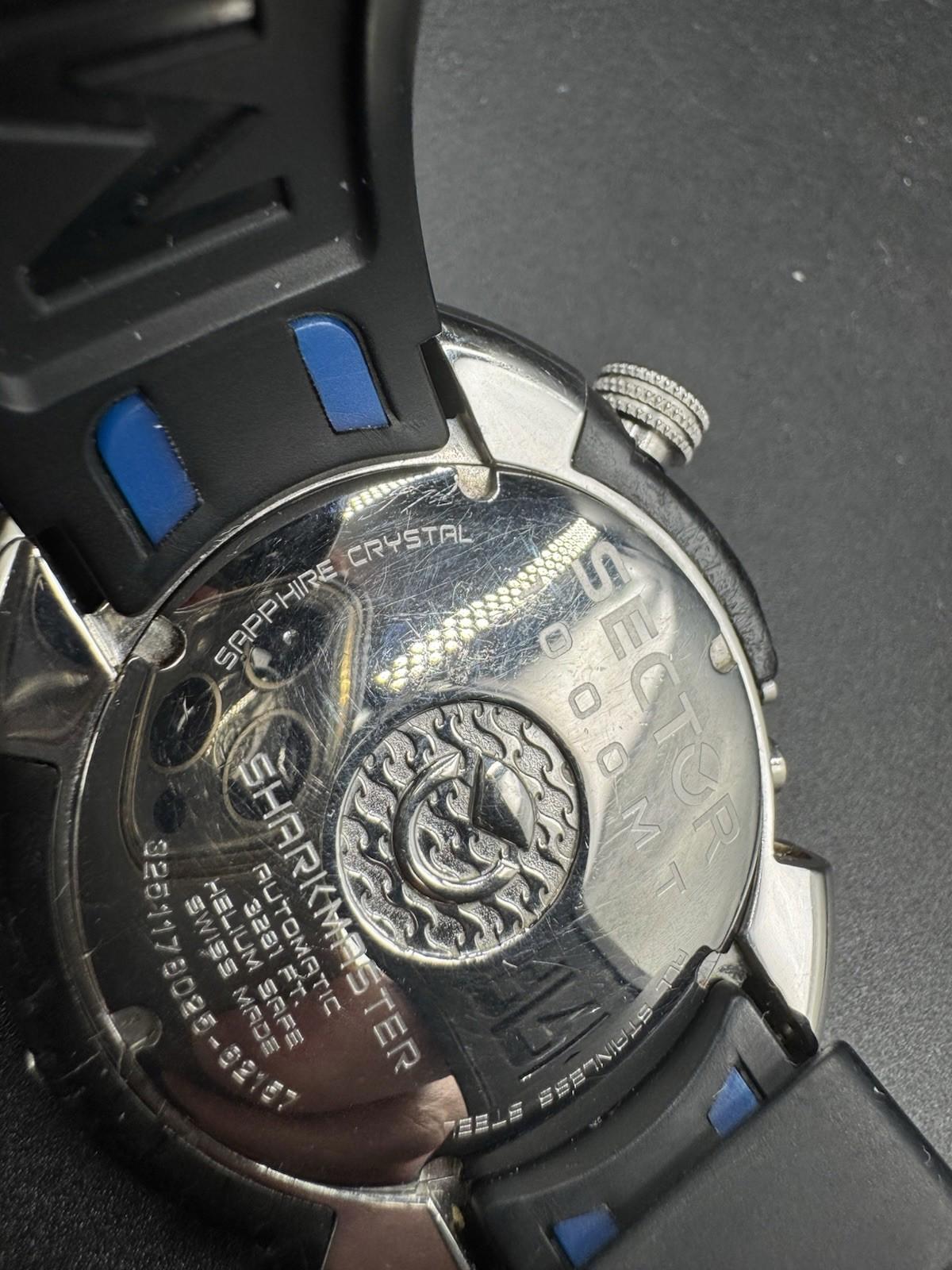 Sector Shark Master 1000 MT No Limits Diver ETA 25J Auto + 3281 FT. Helium Safe