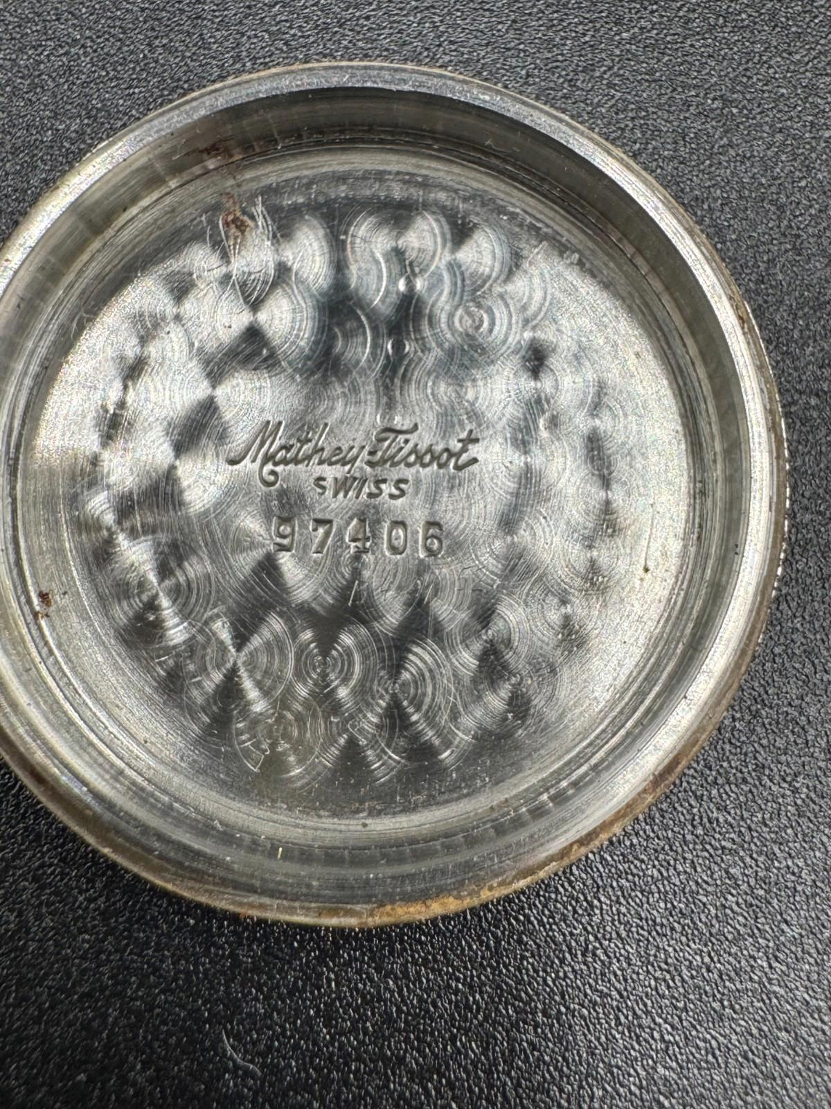 Mathey-Tissot Bumper Automatic 32.5mm Pierced Lugs Screwback Arthur Wagner 1950s