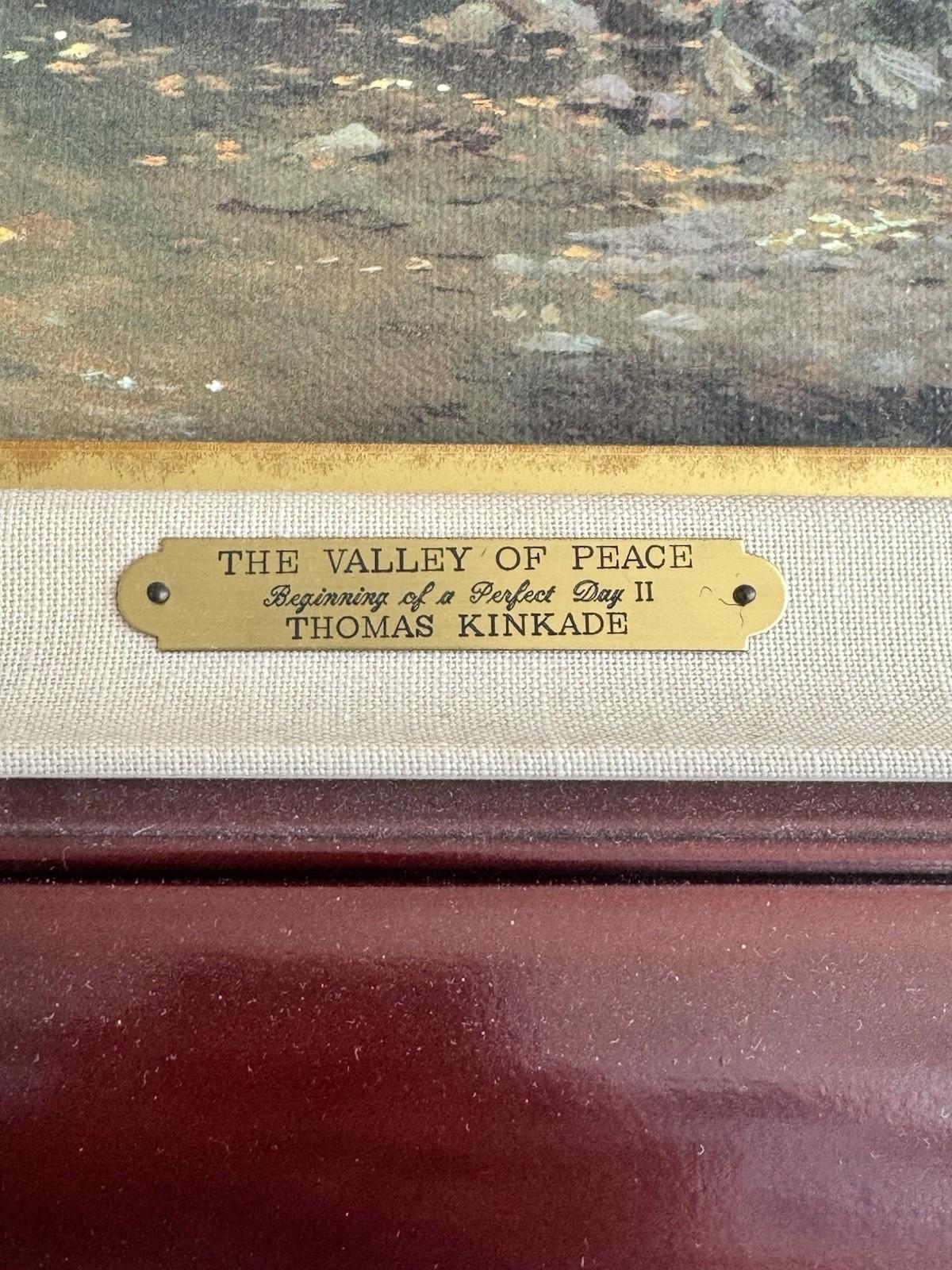 Thomas Kinkade Valley of Peace Beginning of a Perfect Day II