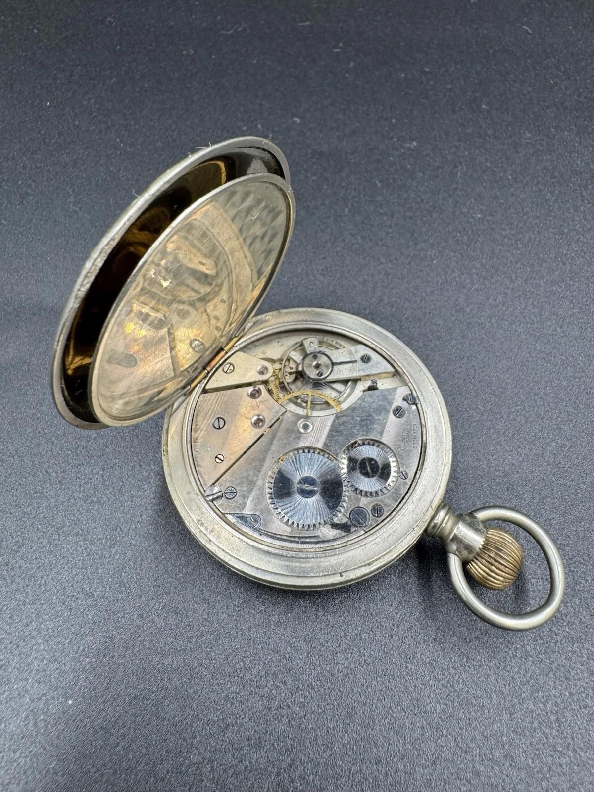 Swiss Pocket Watch Jewels Roman Numerals Cylinder Escapemen