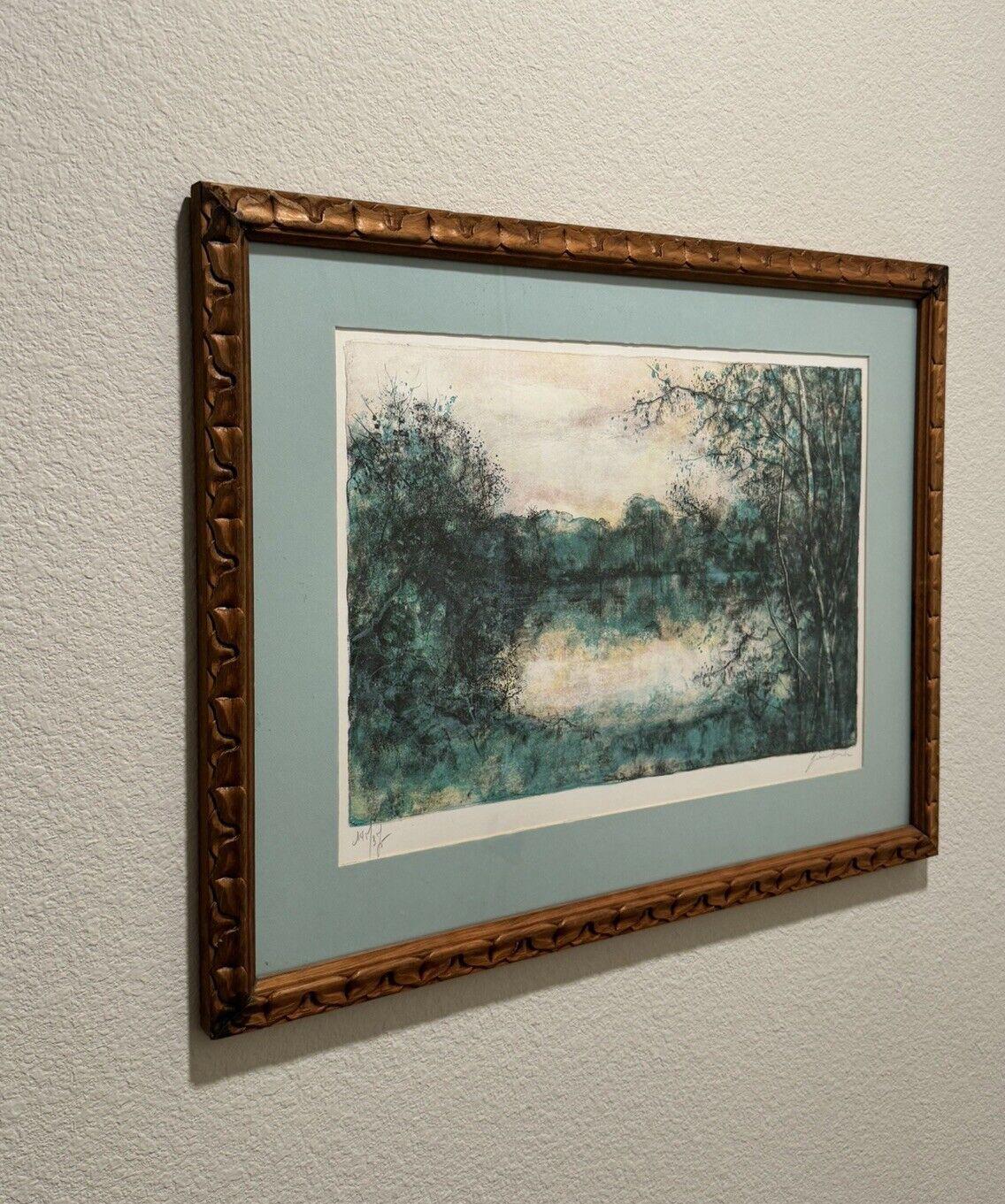 Bernard Ganter Lithograph Forest Limited Edition Framed