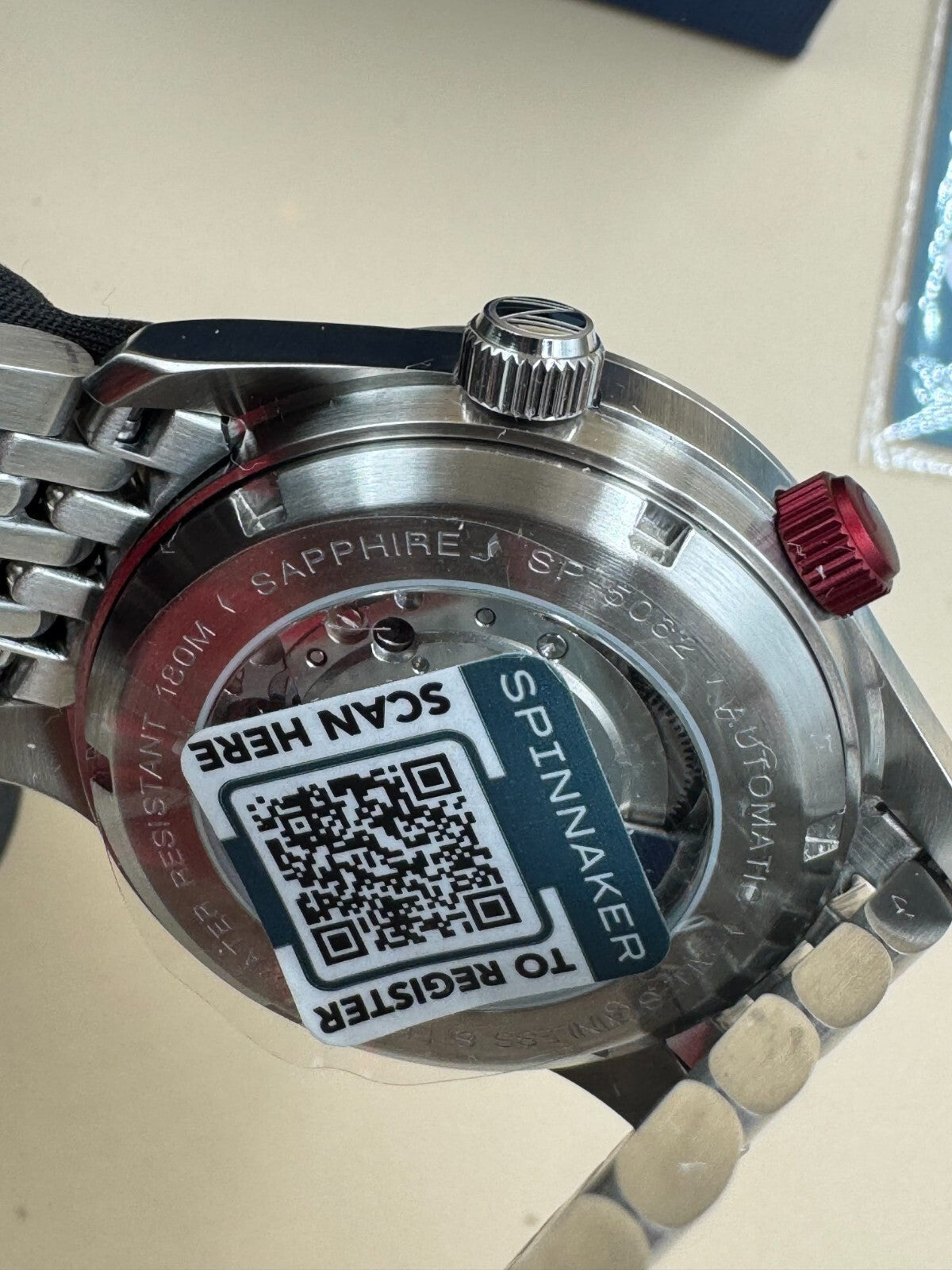 Spinnaker Bradner Automatic Red / Stainless Steel Red Dial Wristwatch SP-5062-99
