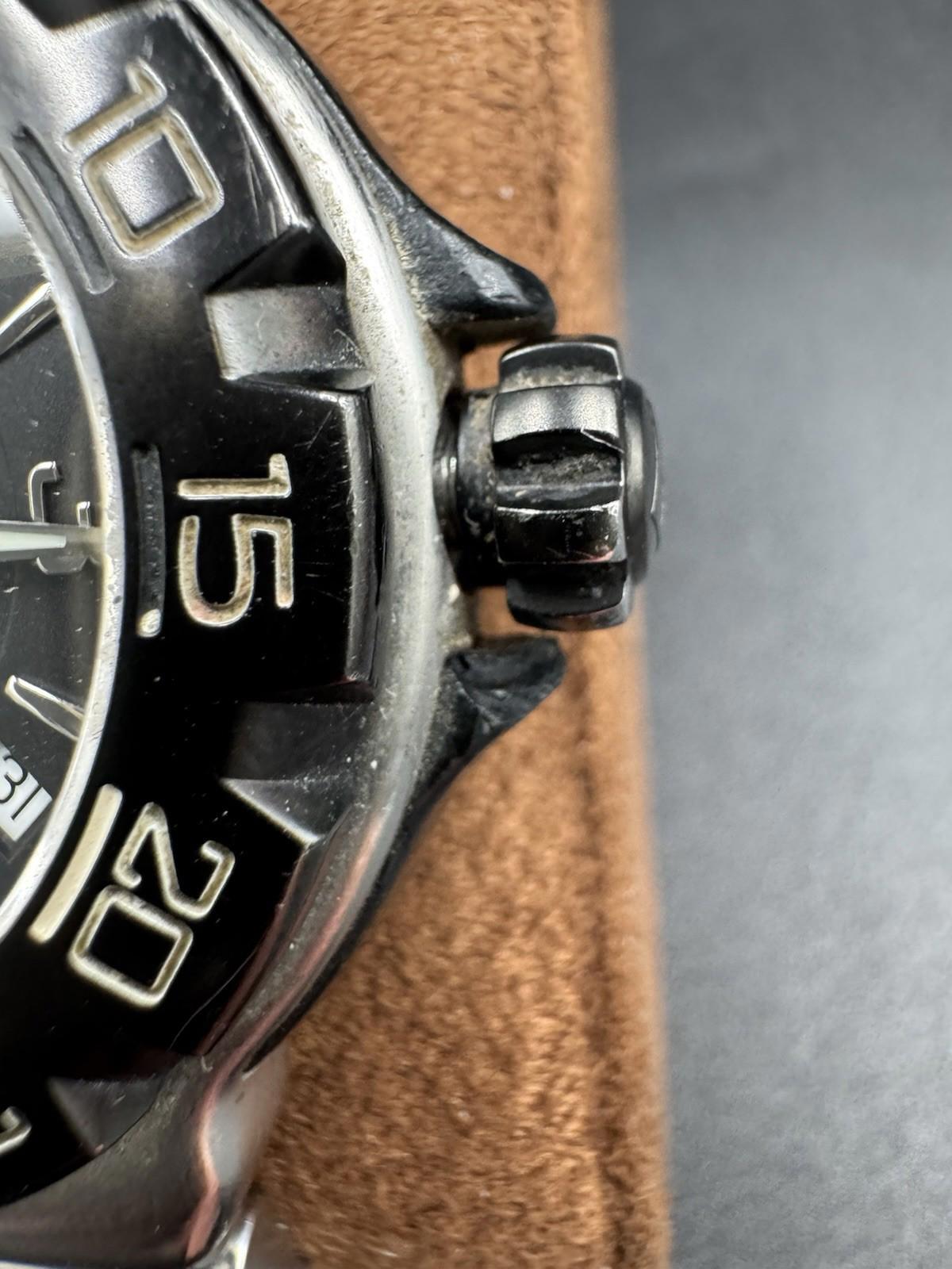 TAG HEUER WAC1110 Mens Formula 1 Series Watch Black Silver Professional See Pics