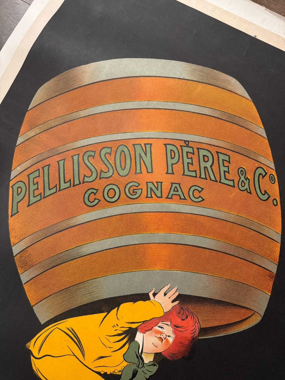 Original Vintage Cognac Pellisson Large Poster by Leonetto Cappiello c1920