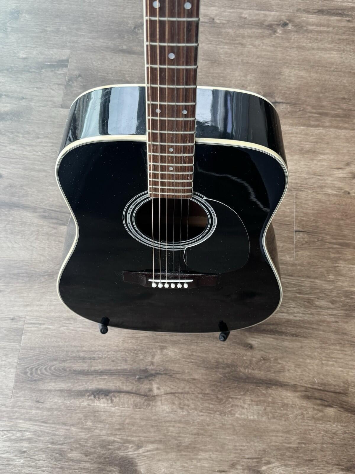 Jasmine by Takamine S41 Black Dreadnought Acoustic Guitar - Chris Hager Estate G