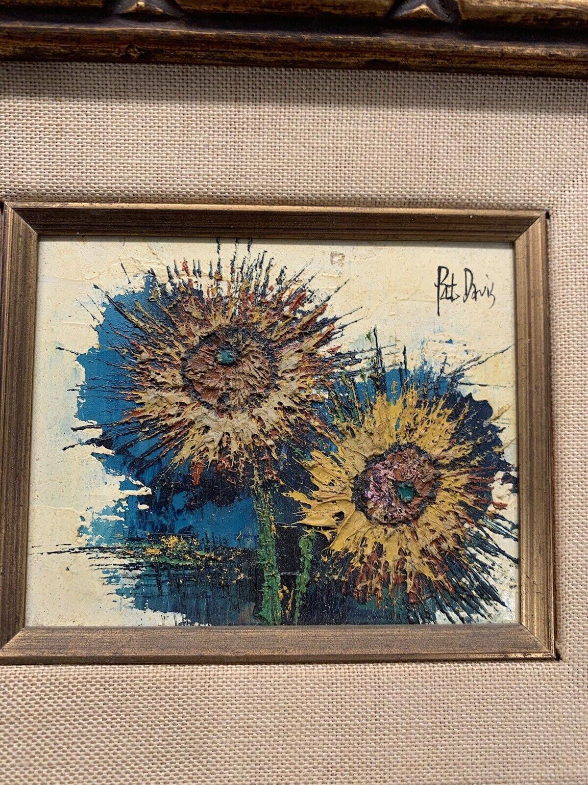 Pat Davis Sun Flowers Oil Painting Japan