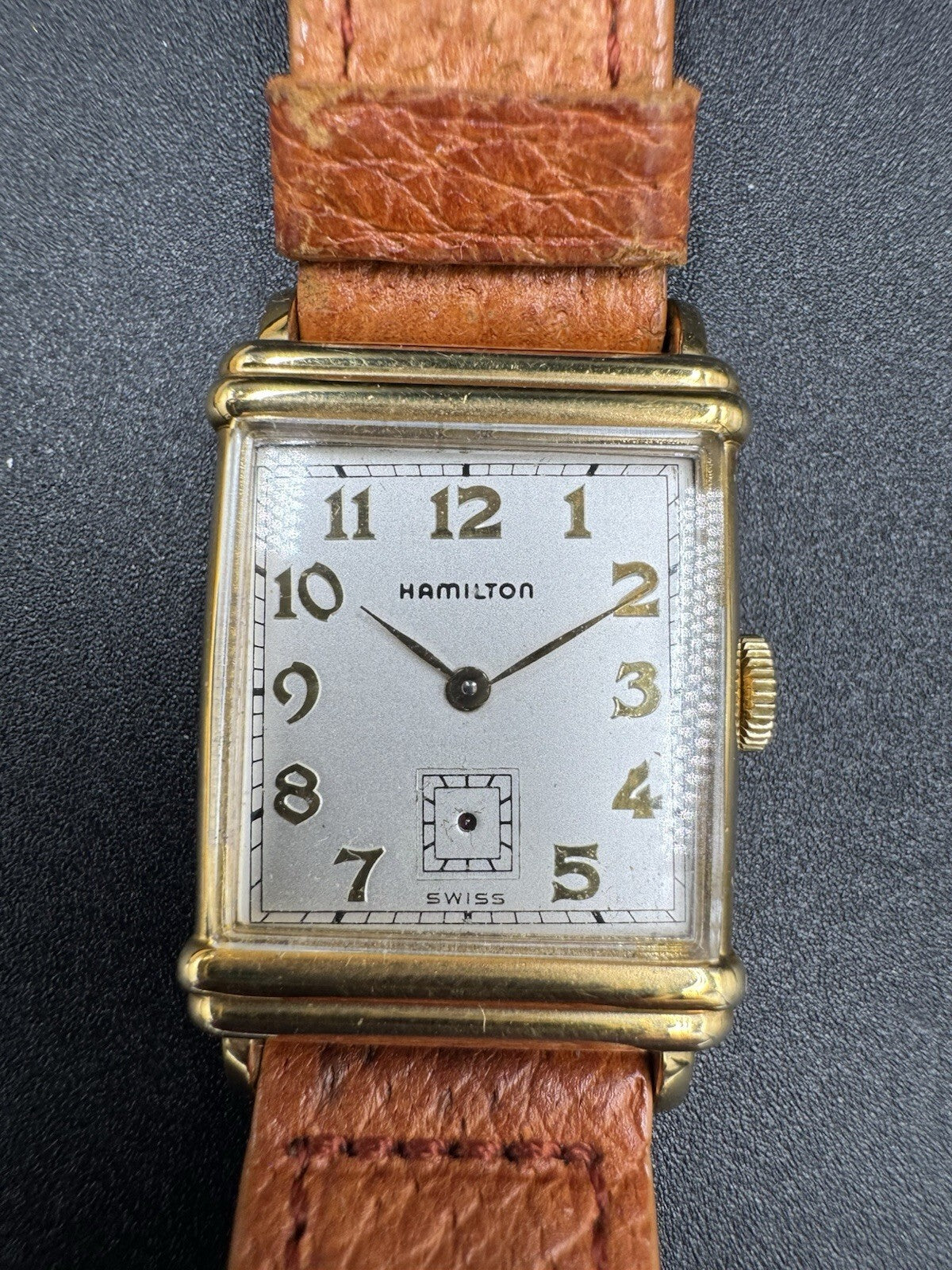 Hamilton Limited Edition No. 2148 22mm Gold Tank Quartz Watch 10k Gold Filled VG