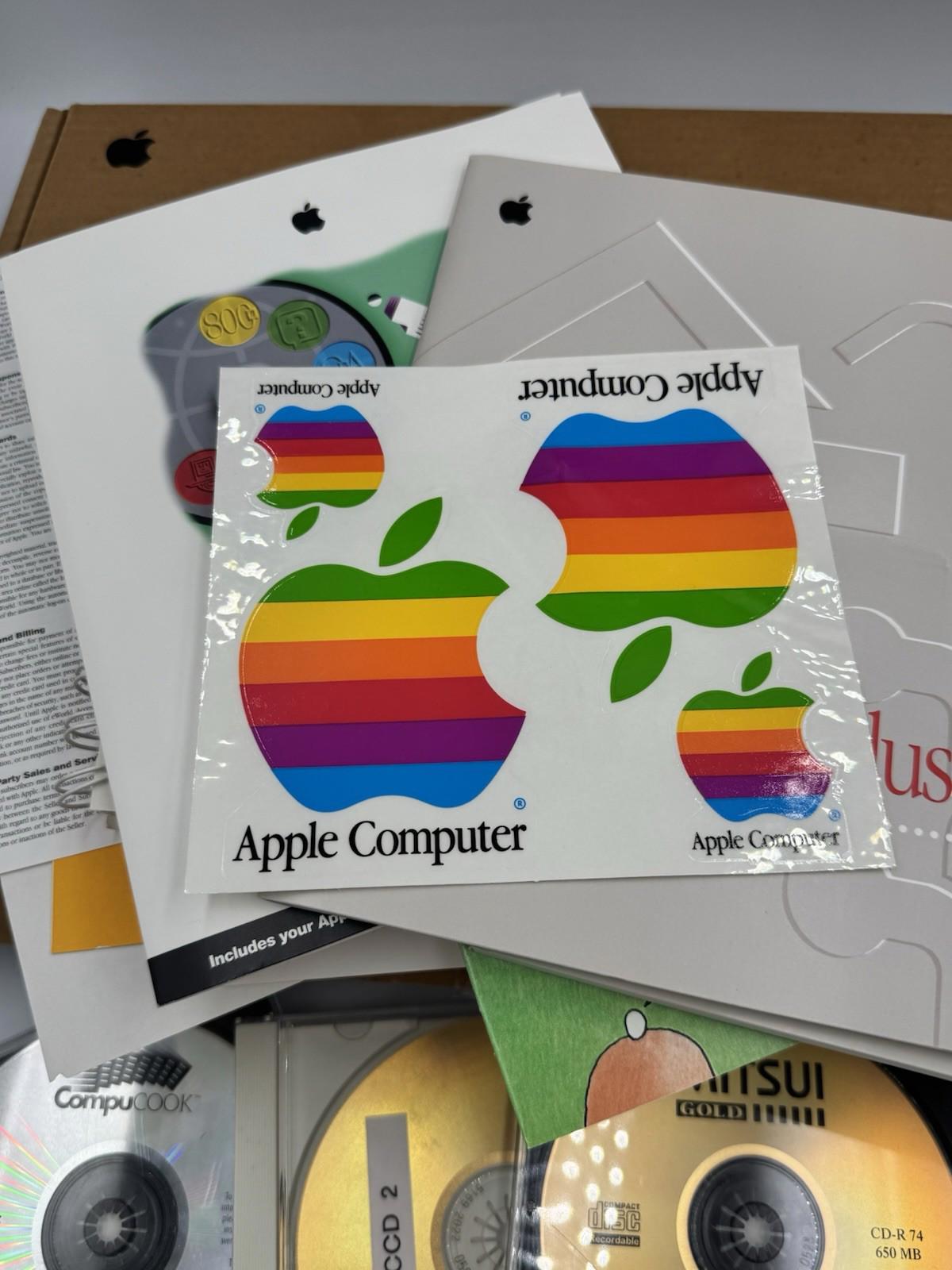 Apple Power Macintosh 6100/66 Manuals, Disks & Original Box