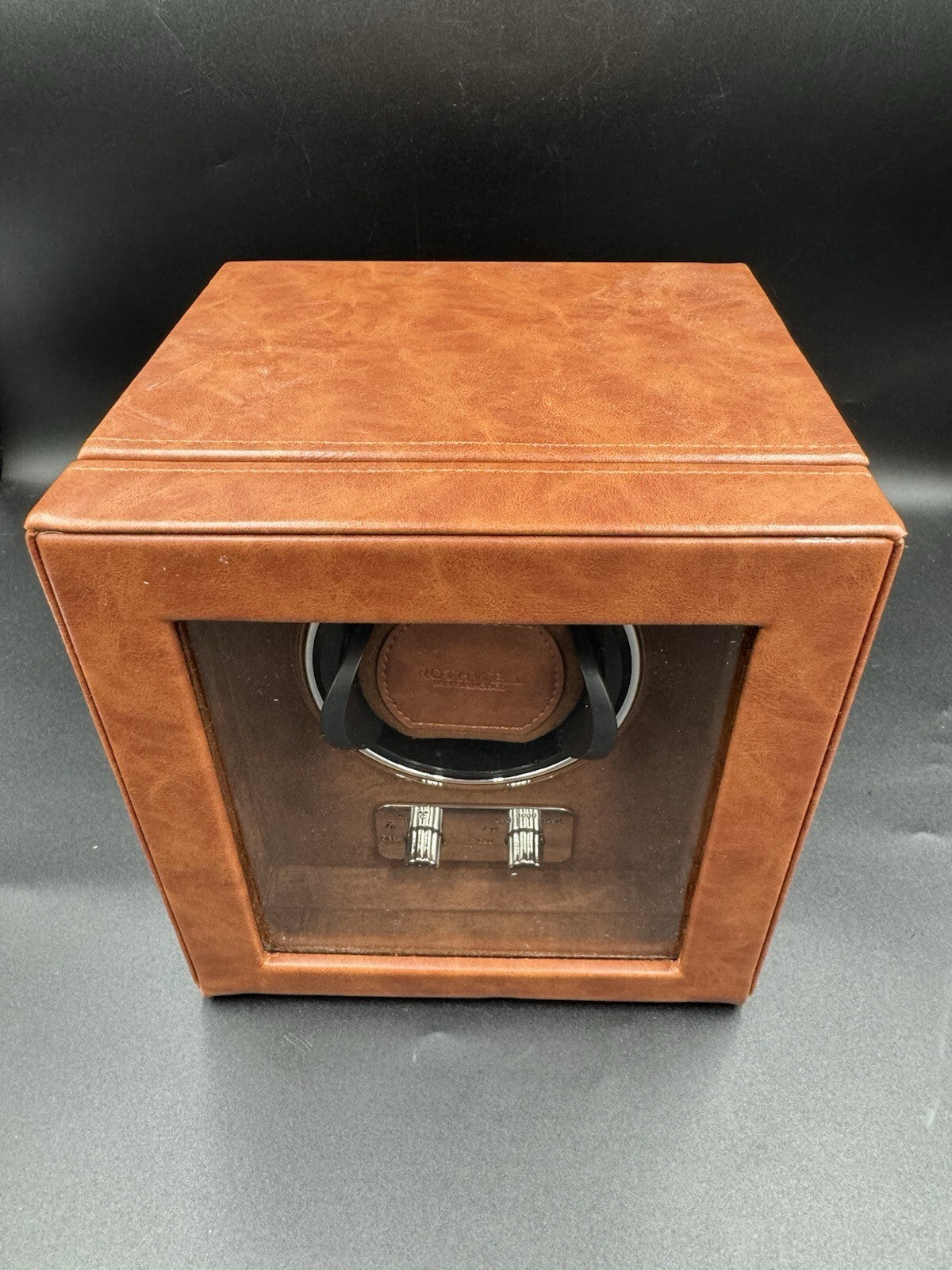 ROTHWELL SINGLE WATCH WINDER FOR AUTOMATIC WATCHES W/ QUIET MOTOR NEAR Mint Cond