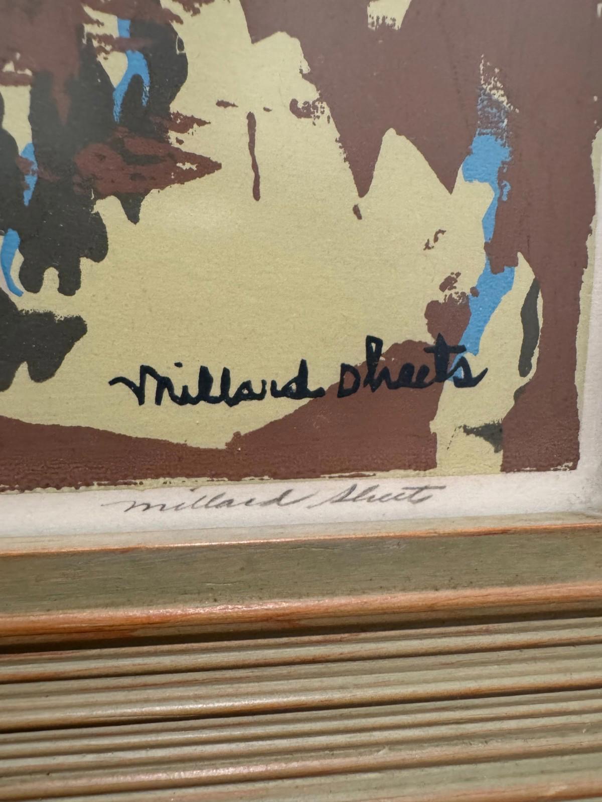 Millard Sheets Island Girl Serigraph Print 3/170 Double Sign