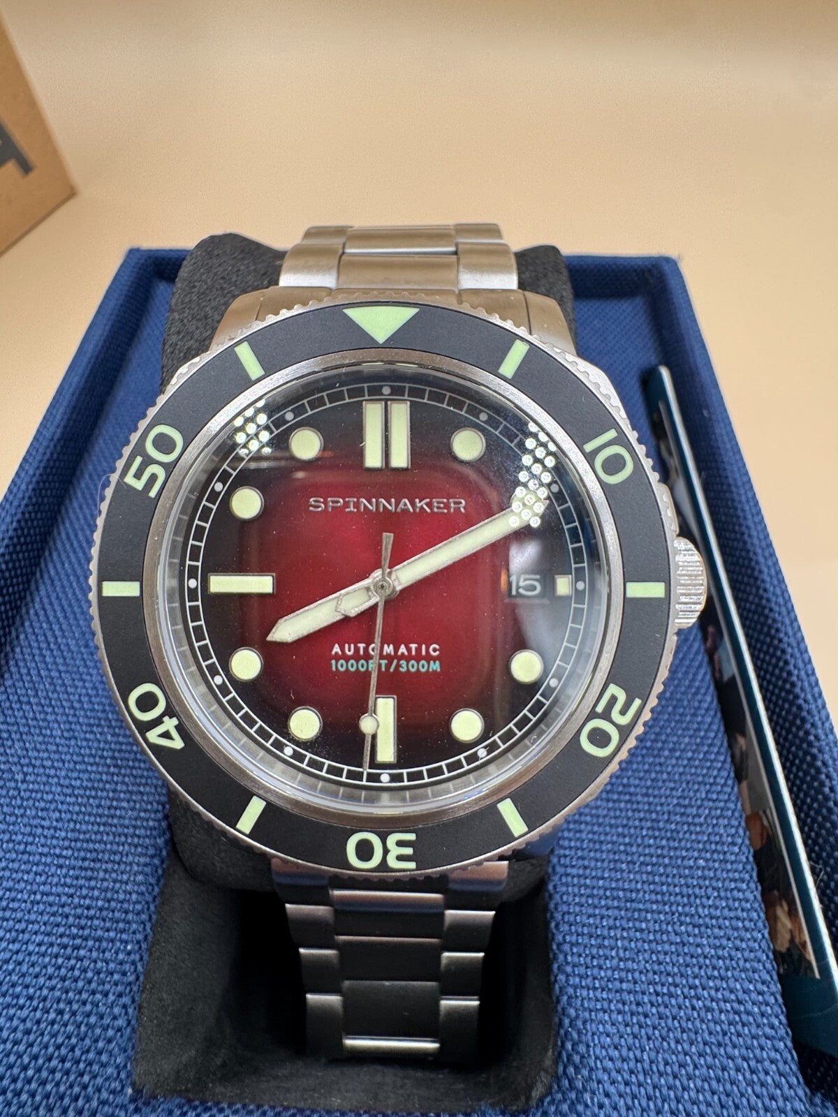 Spinnaker Hull Diver Stainless Steel 42mm Japanese Automatic 300m Full Kit Watch