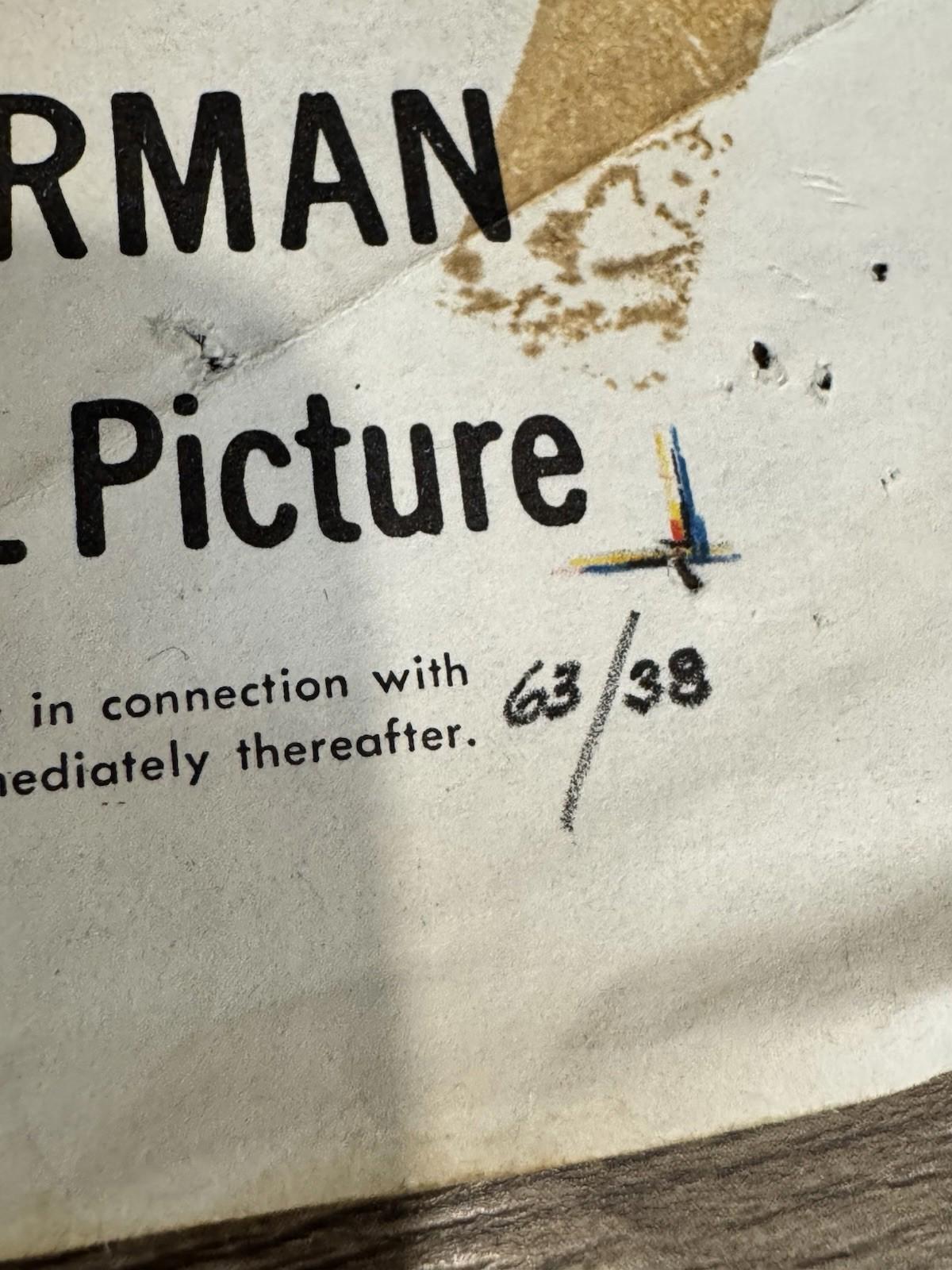 ORIGINAL 1963 THE RAVEN HORROR MOVIE POSTER KARLOFF VINCENT