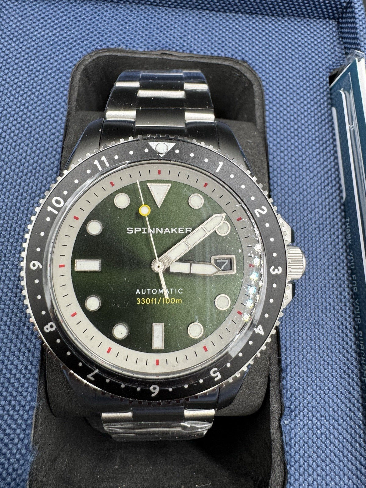 Spinnaker Automatic Green/Stainless Steel | Green Dial Wristwatch SP-5136-22 New