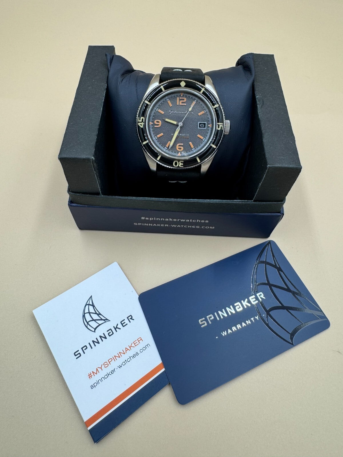 Spinnaker Fleuss SP-5055-03 Men's 43mm Stainless Steel Automatic Wristwatch Blac