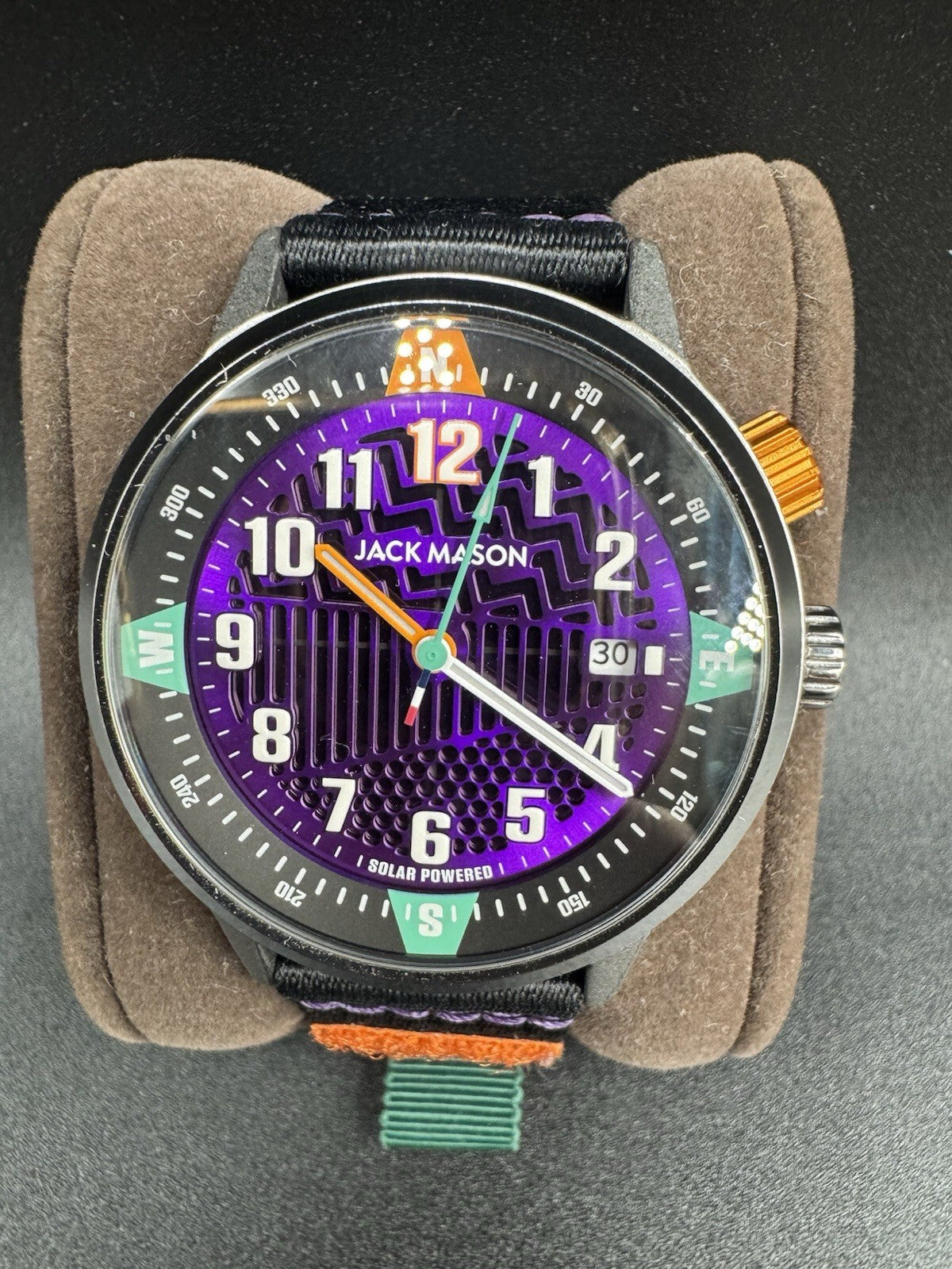 Jack Mason Overland Solar Purple Dial - JM-F111-008 - Excellent Condititon Rare