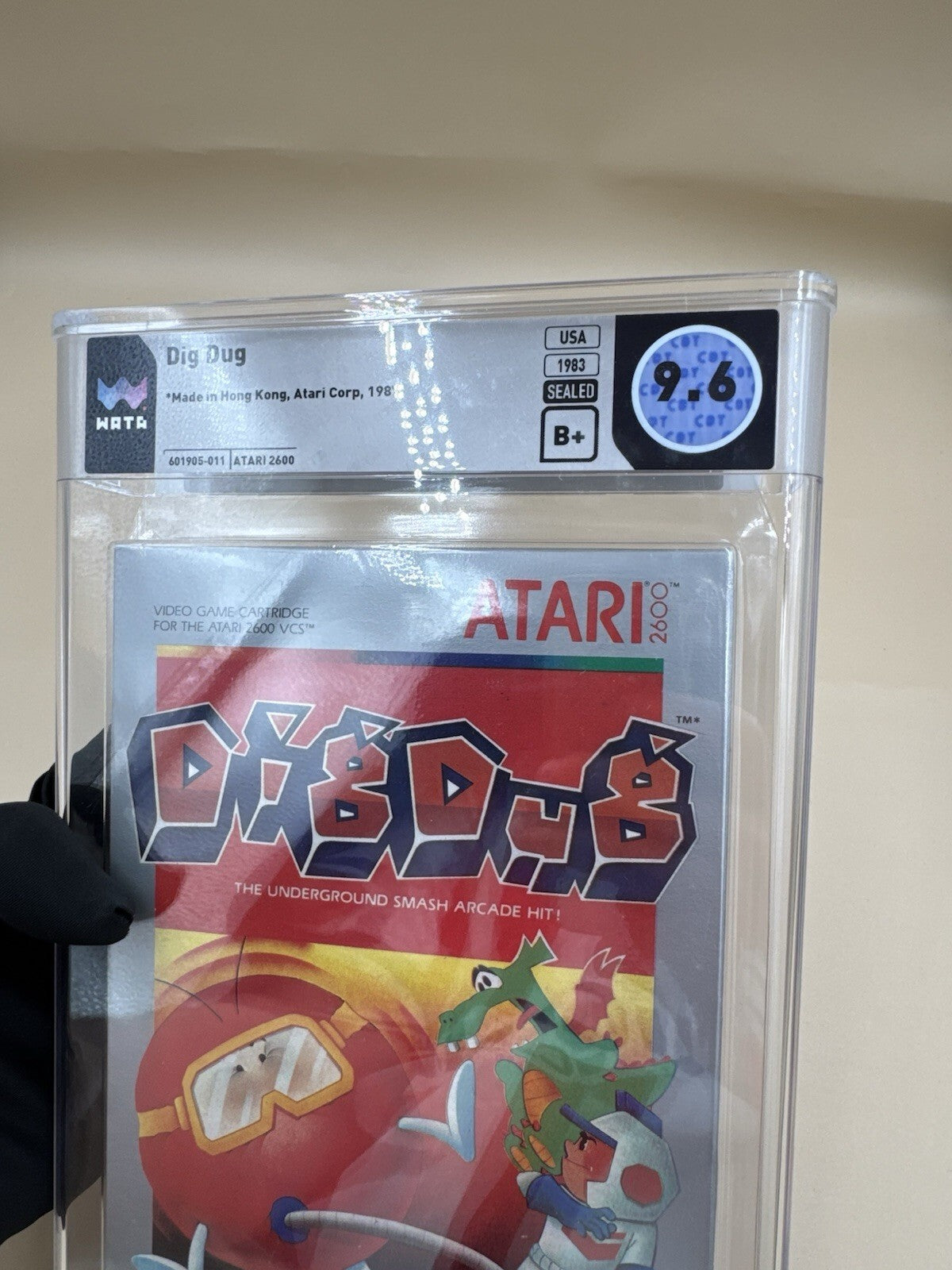 Dig Dug Atari 2600 Video Game Wata Graded 9.6 Gem Seal B+ 1983 Release - Rare VG