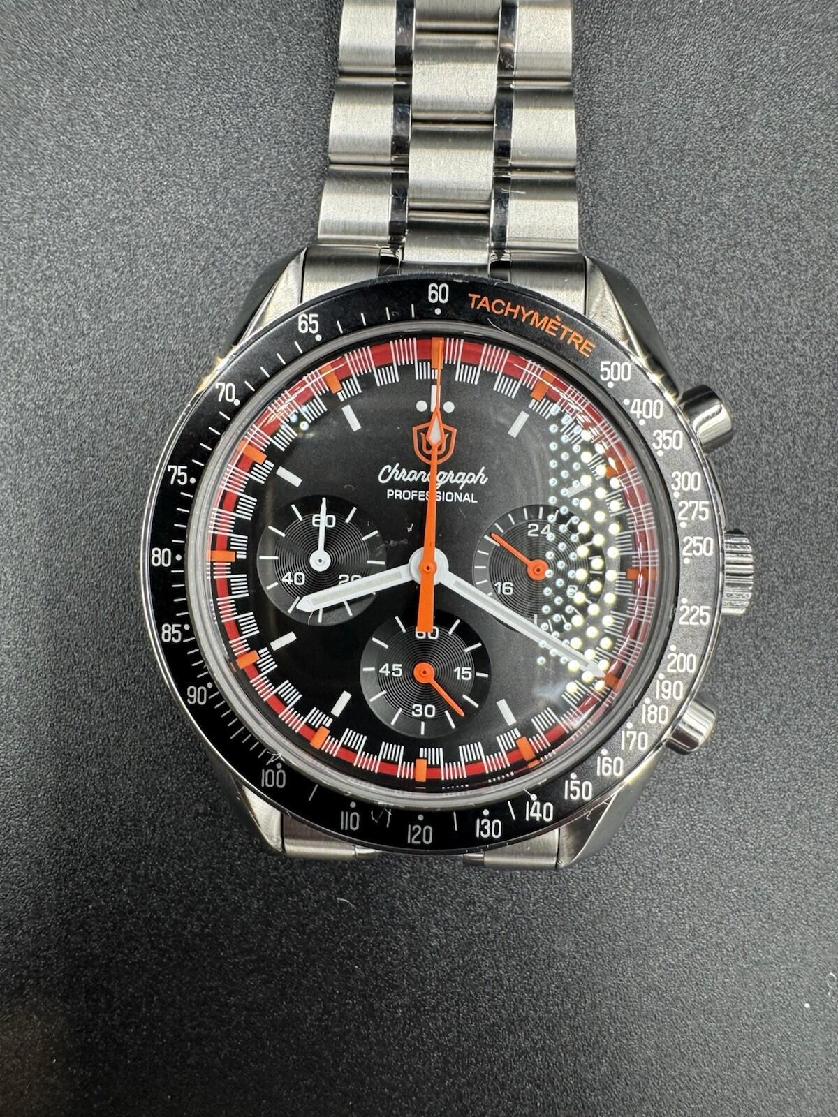 Watchdives Racing VK63 Mecaquartz Chronograph 40 MM Full Kit w/ Box & Papers NM