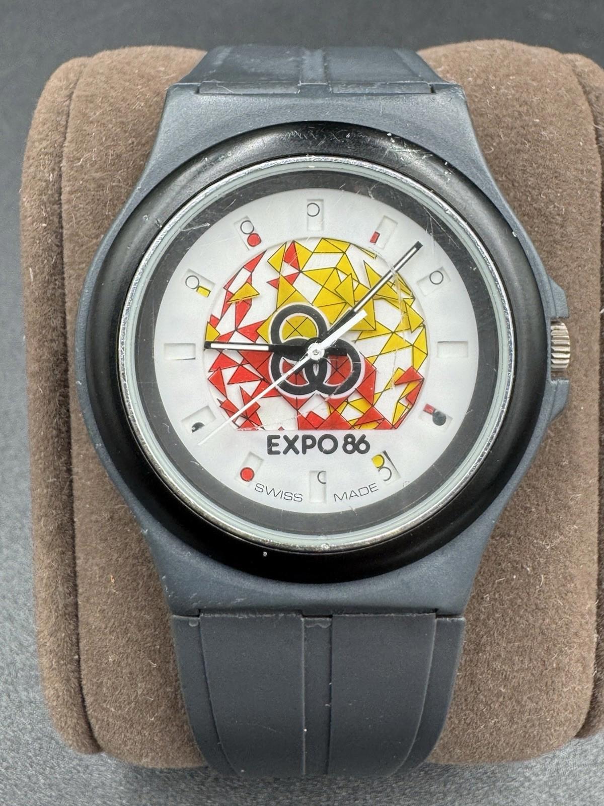 Swatch Expo 86 Quartz Vintage Men’s Watch - Needs Servicing , battery, and band