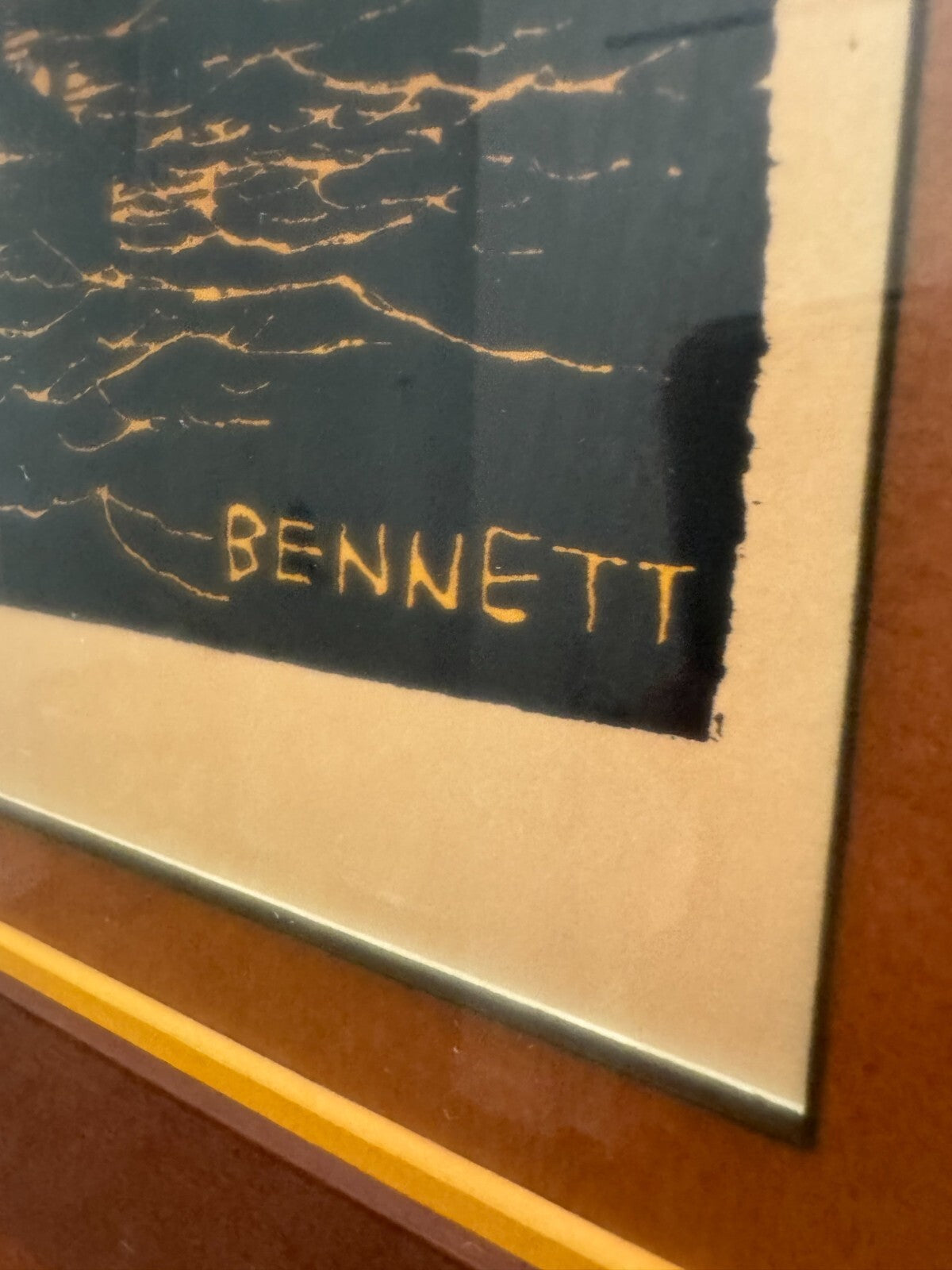 Elton Bennett The Tall Ship Signed Serigraph Framed Nautical Print Rare Original