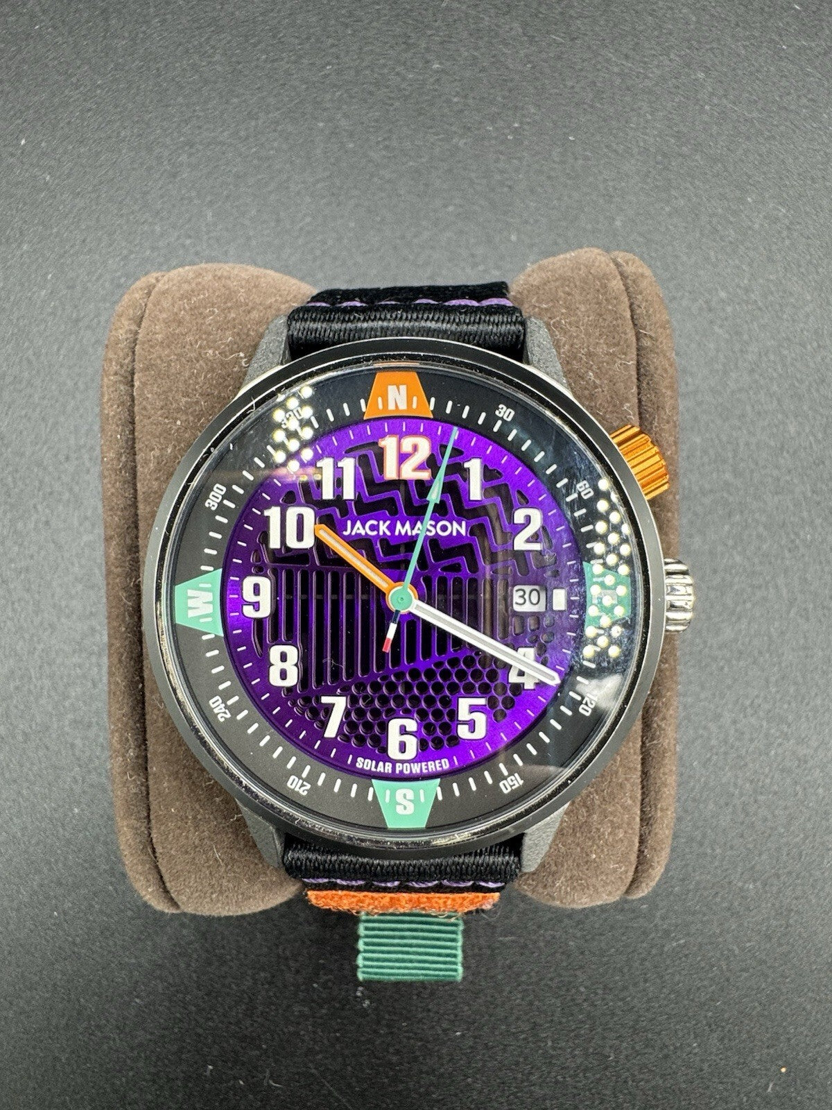 Jack Mason Overland Solar Purple Dial - JM-F111-008 - Excellent Condititon Rare