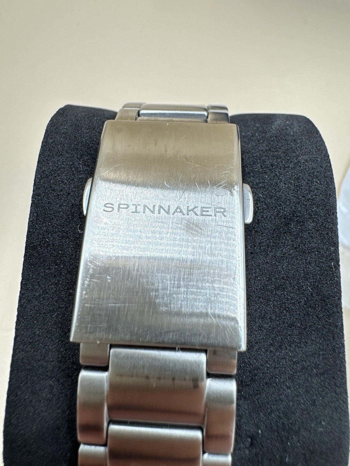 Spinnaker Hull Riviera SP-5073-22 Automatic 42mm Aegean Blue Steel Bracelet Box
