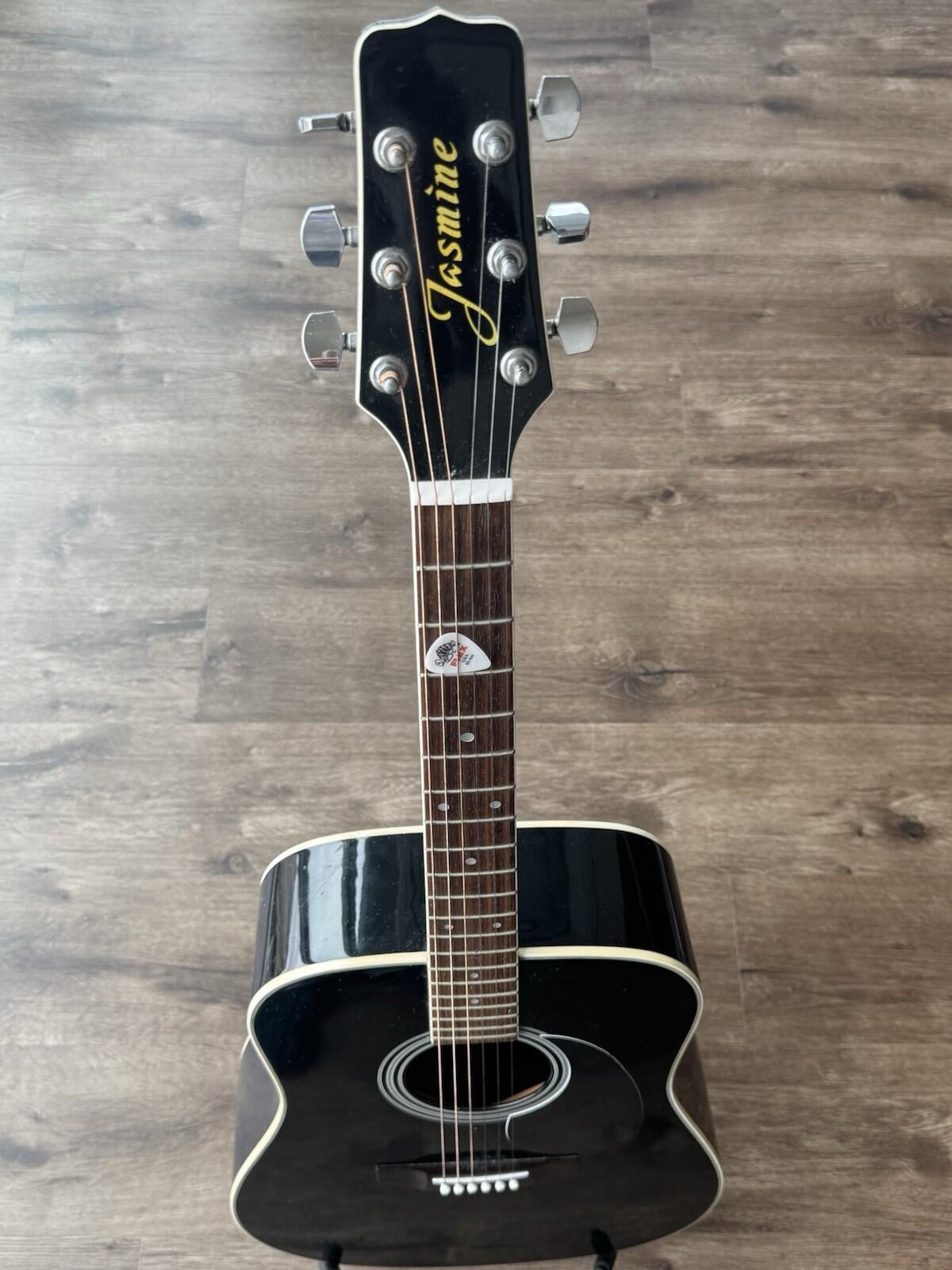 Jasmine by Takamine S41 Black Dreadnought Acoustic Guitar - Chris Hager Estate G