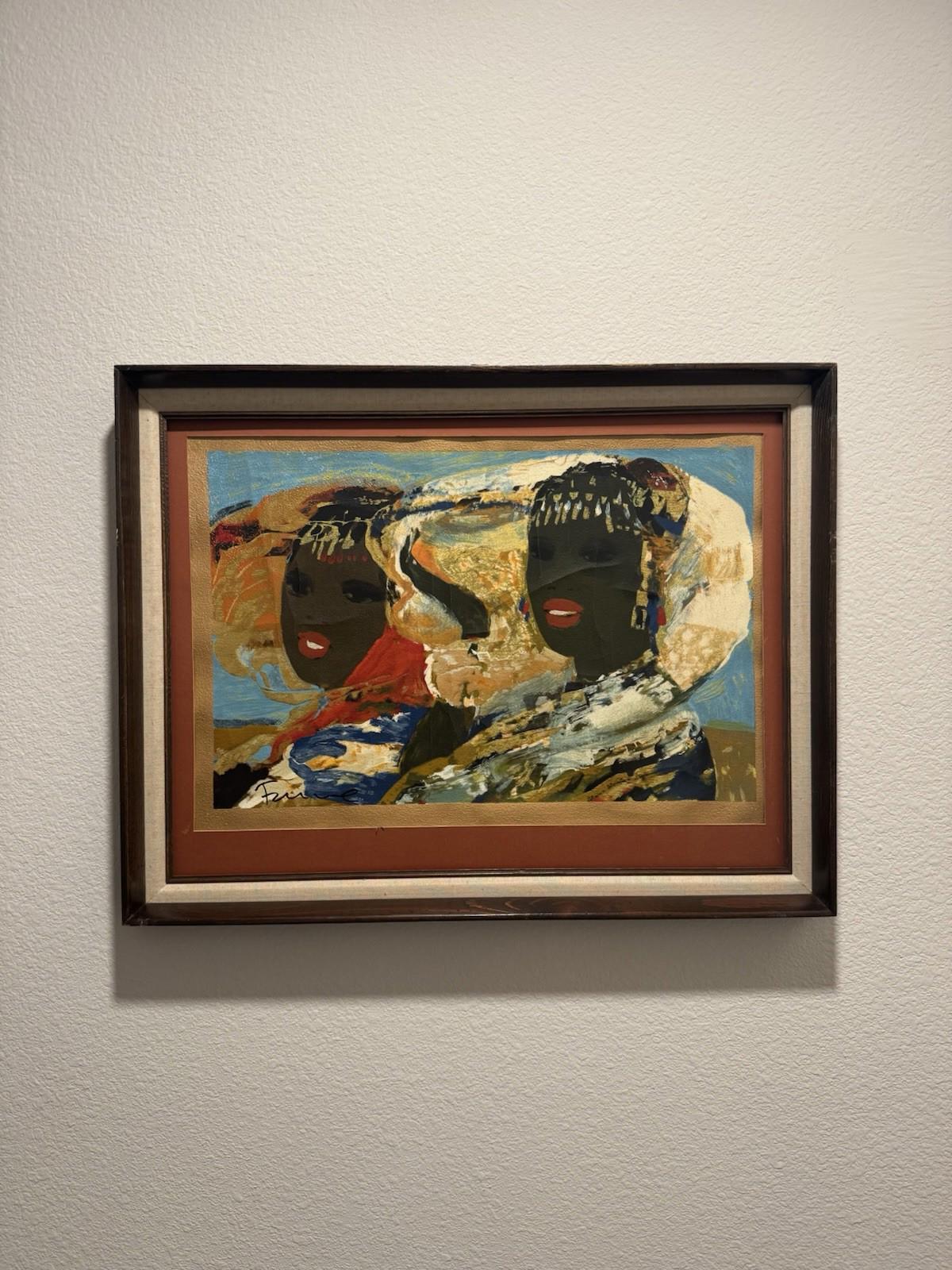 Salvatore Fiume Somale Painting P.A. Controlled Fauve Stamp