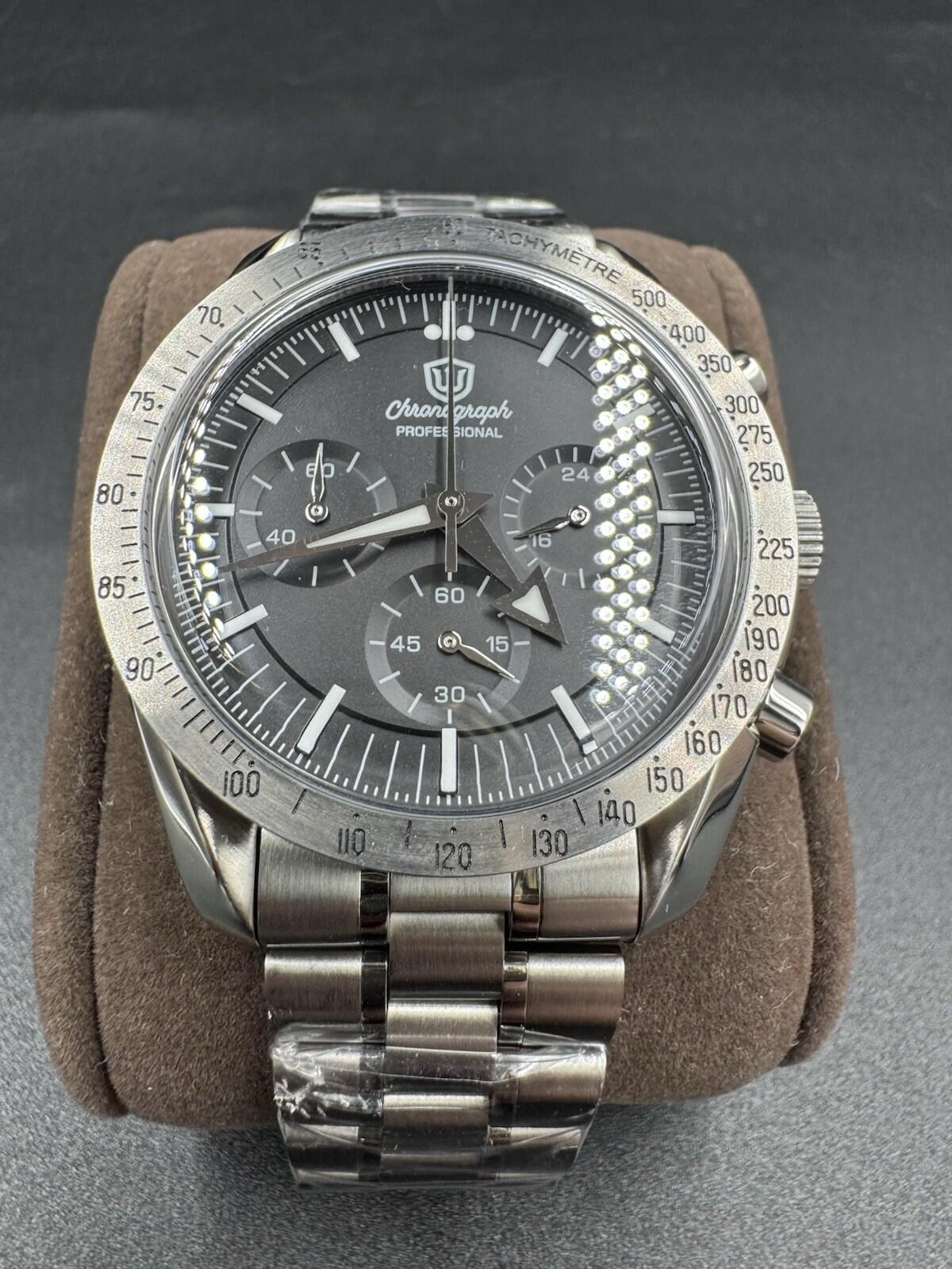 Watchdives 39mm VK63 Chronograph Watch WD1863 Quartz VK63 Chronograph Very Good+