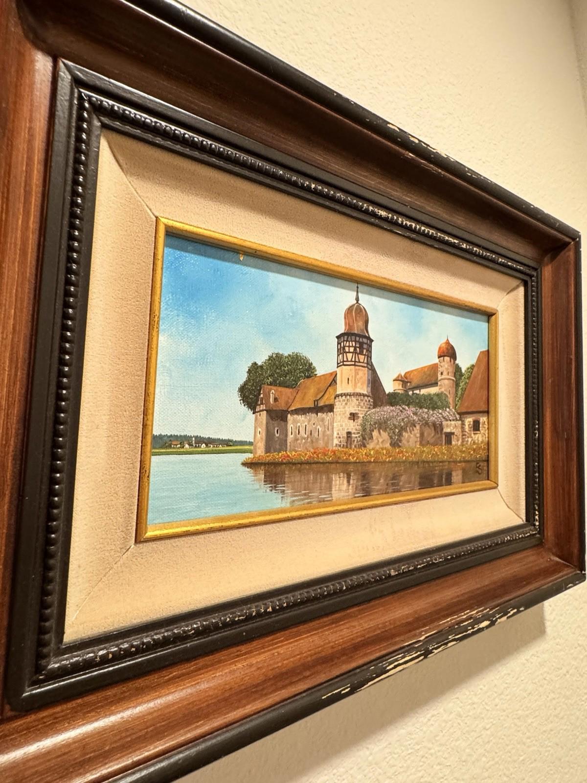 Eugene Schmidt Original Bavaria Germany Landscape Oil COA