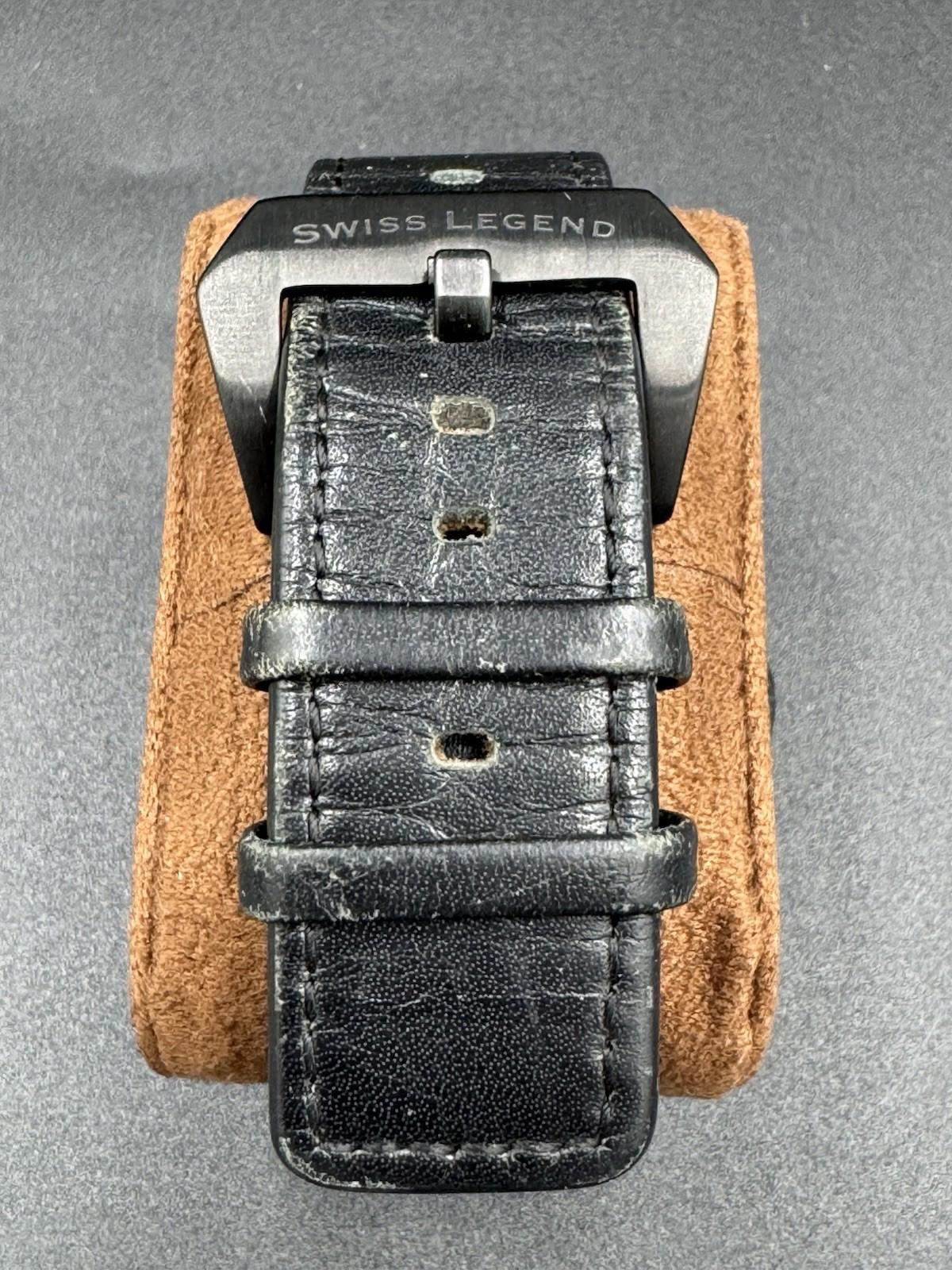 Swiss Legend Pioneer Chronograph Watch 413172071 Black Dial